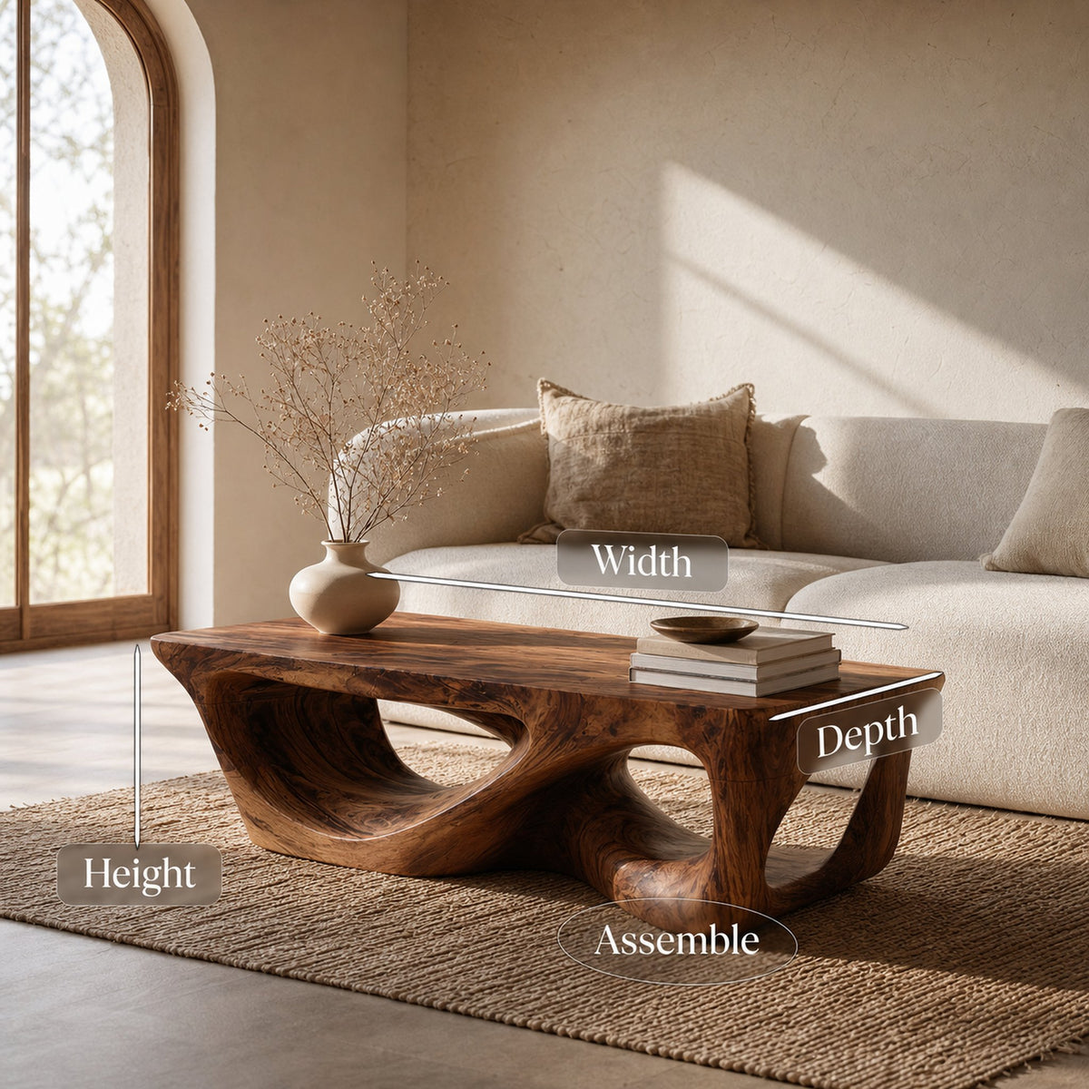 Minimal Coffee Table For Living Room Interiors - product view 8