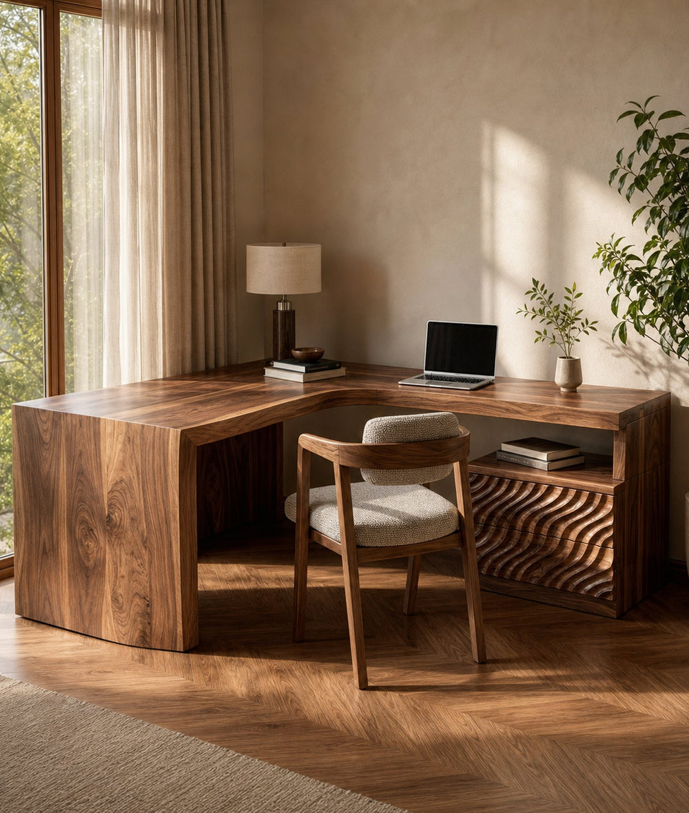 Minimalist L Shaped Computer Desk For Home Office