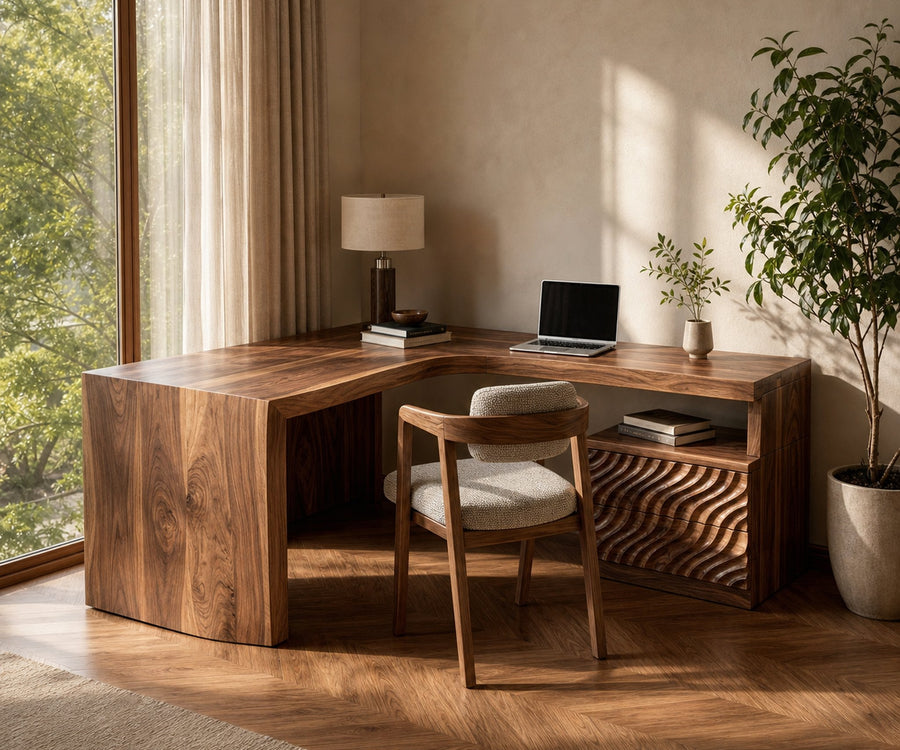 Minimalist L Shaped Computer Desk For Home Office