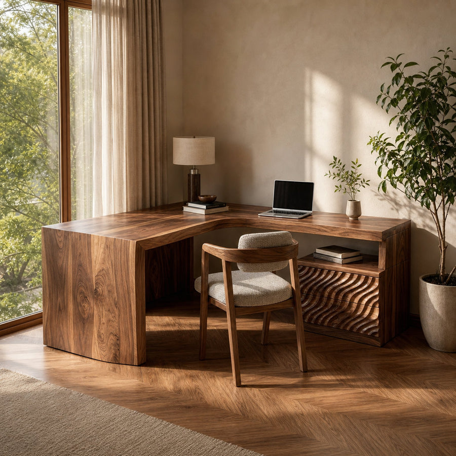 Minimalist L Shaped Computer Desk For Home Office