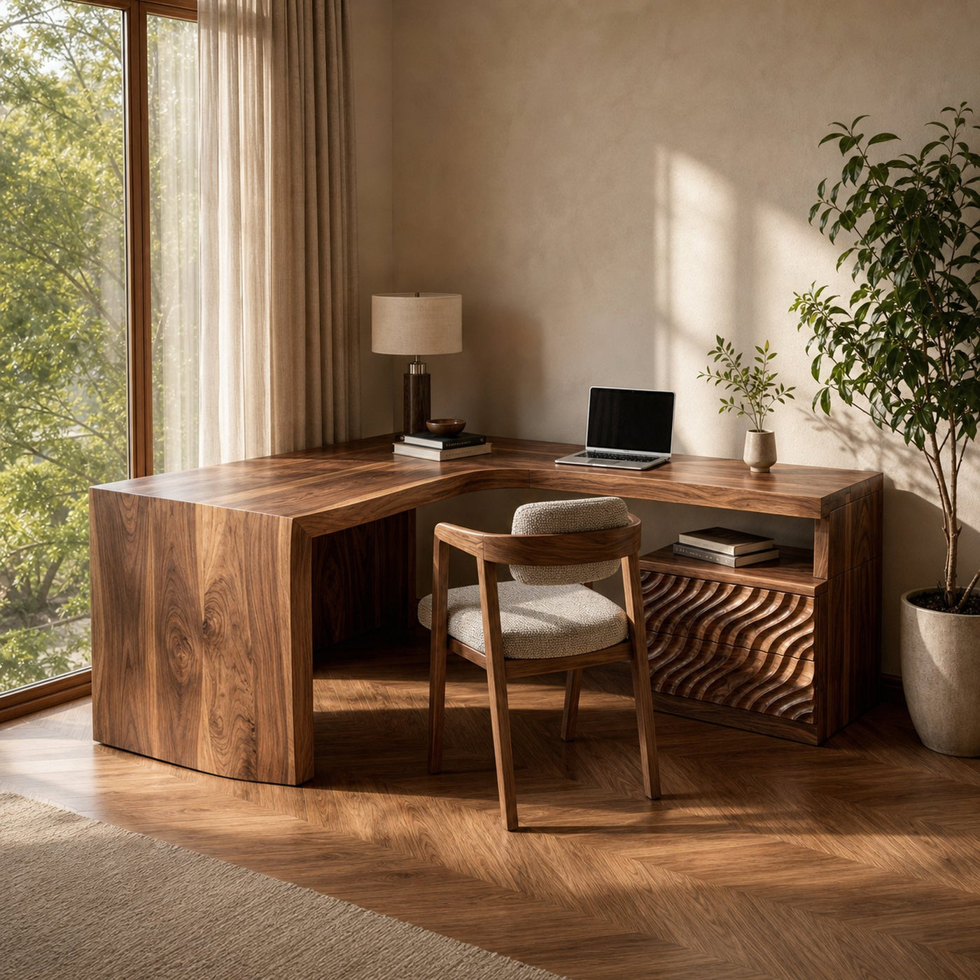 Minimalist L Shaped Computer Desk For Home Office