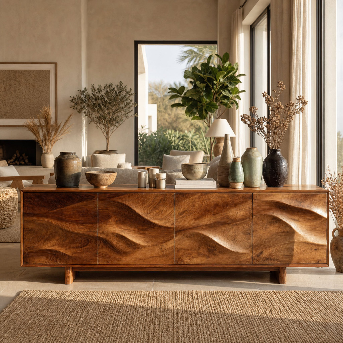 Minimalist Modern Sideboard Console For Living Room