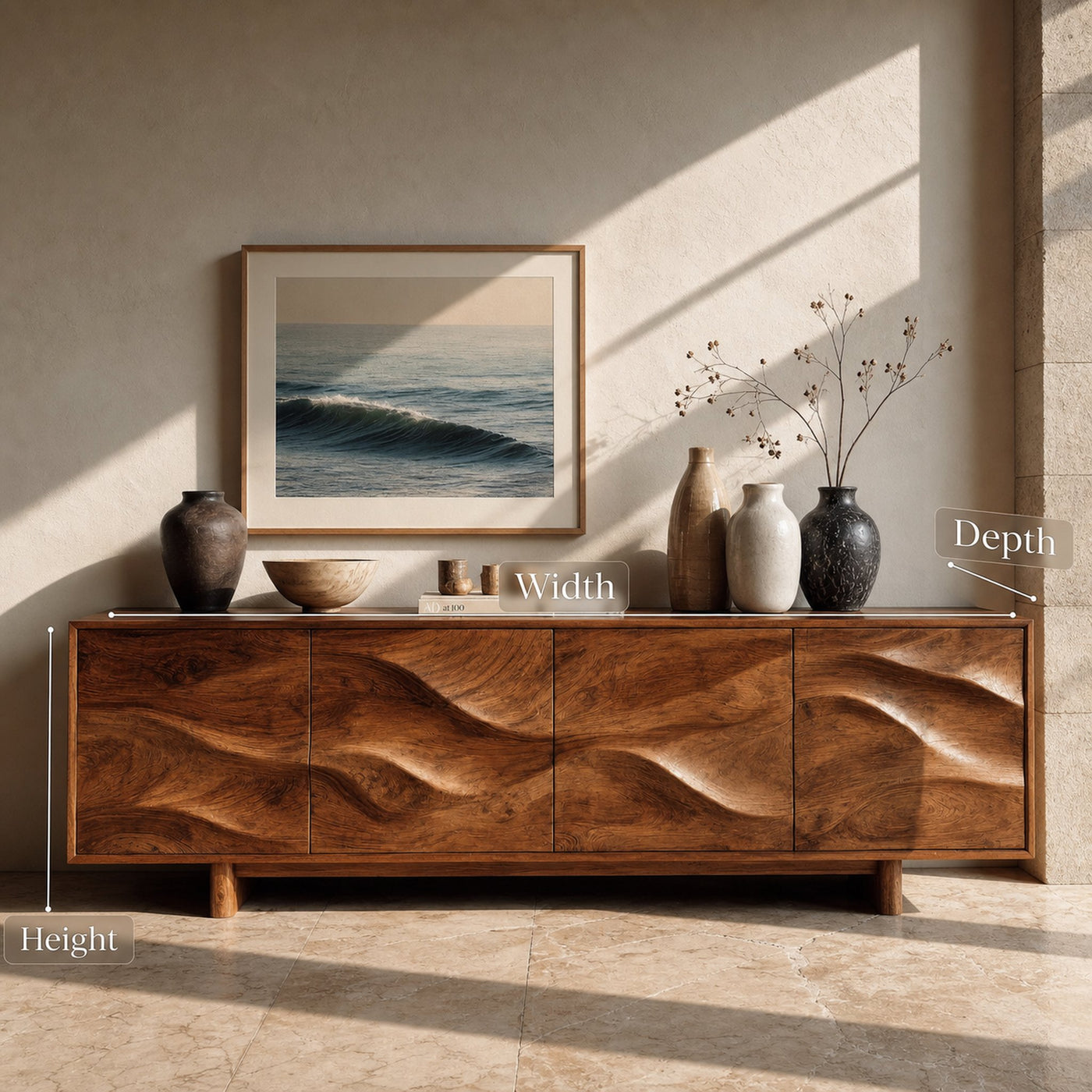 Minimalist Modern Sideboard Console For Living Room - product view 8