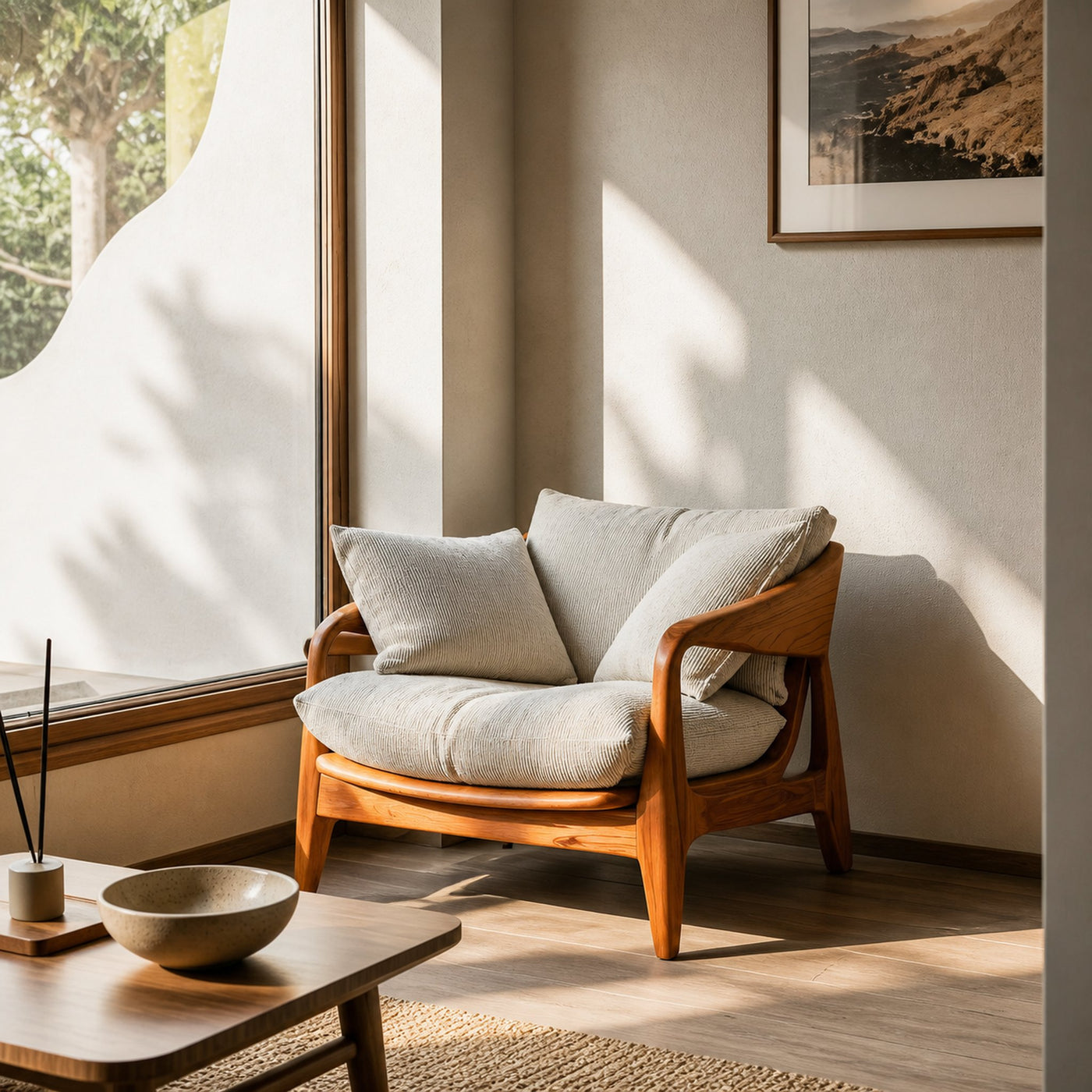 Modern Handcrafted Armchair For Living Room Or Reading Corner - product view 6