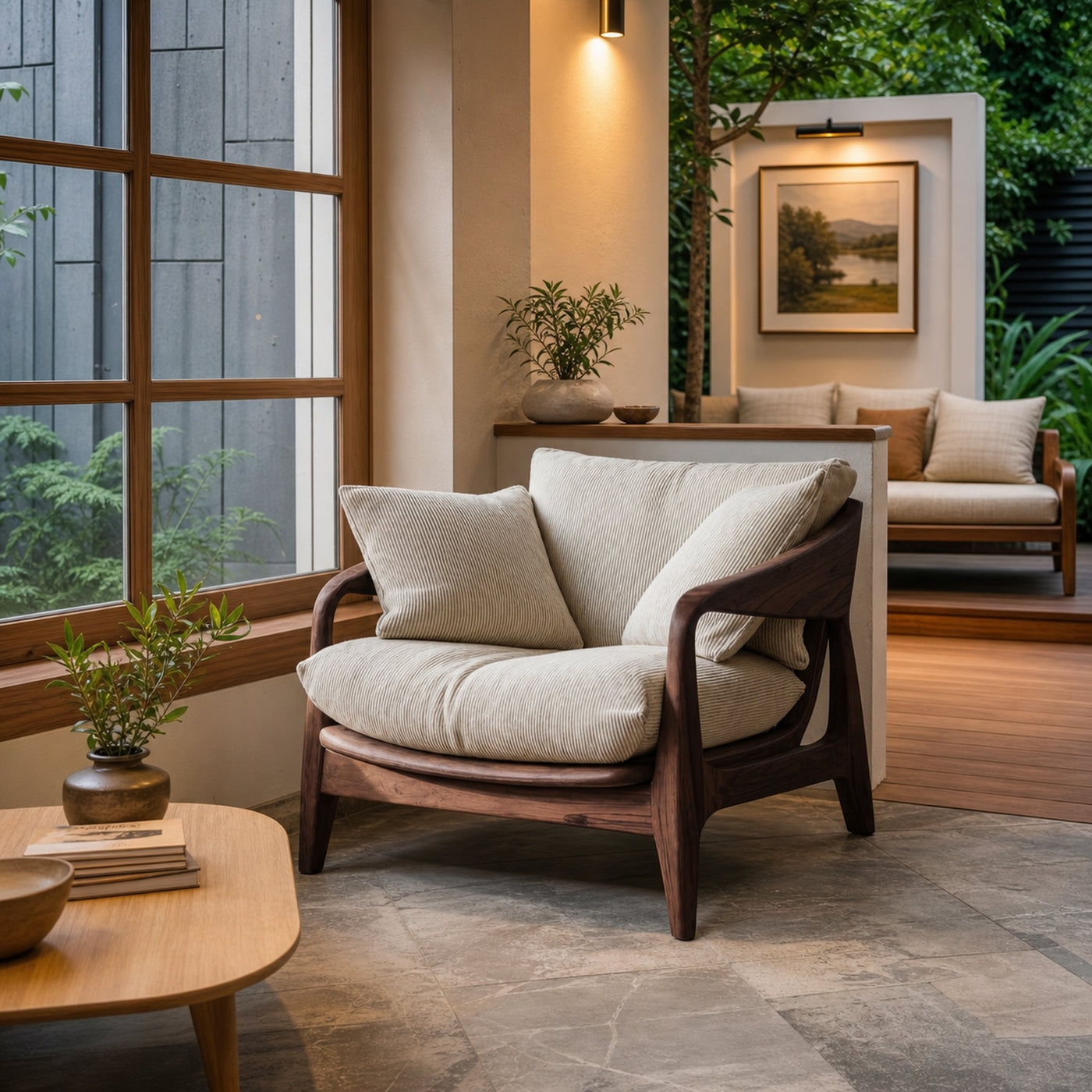 Modern Handcrafted Armchair For Living Room Or Reading Corner - product view 7