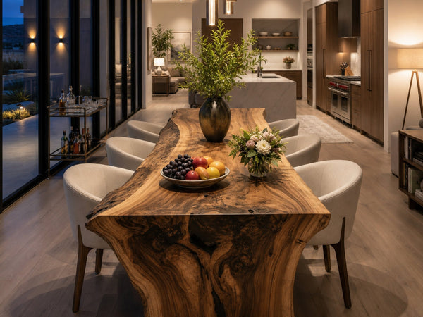 Modern Live Edge Dining Table For Dining Room
