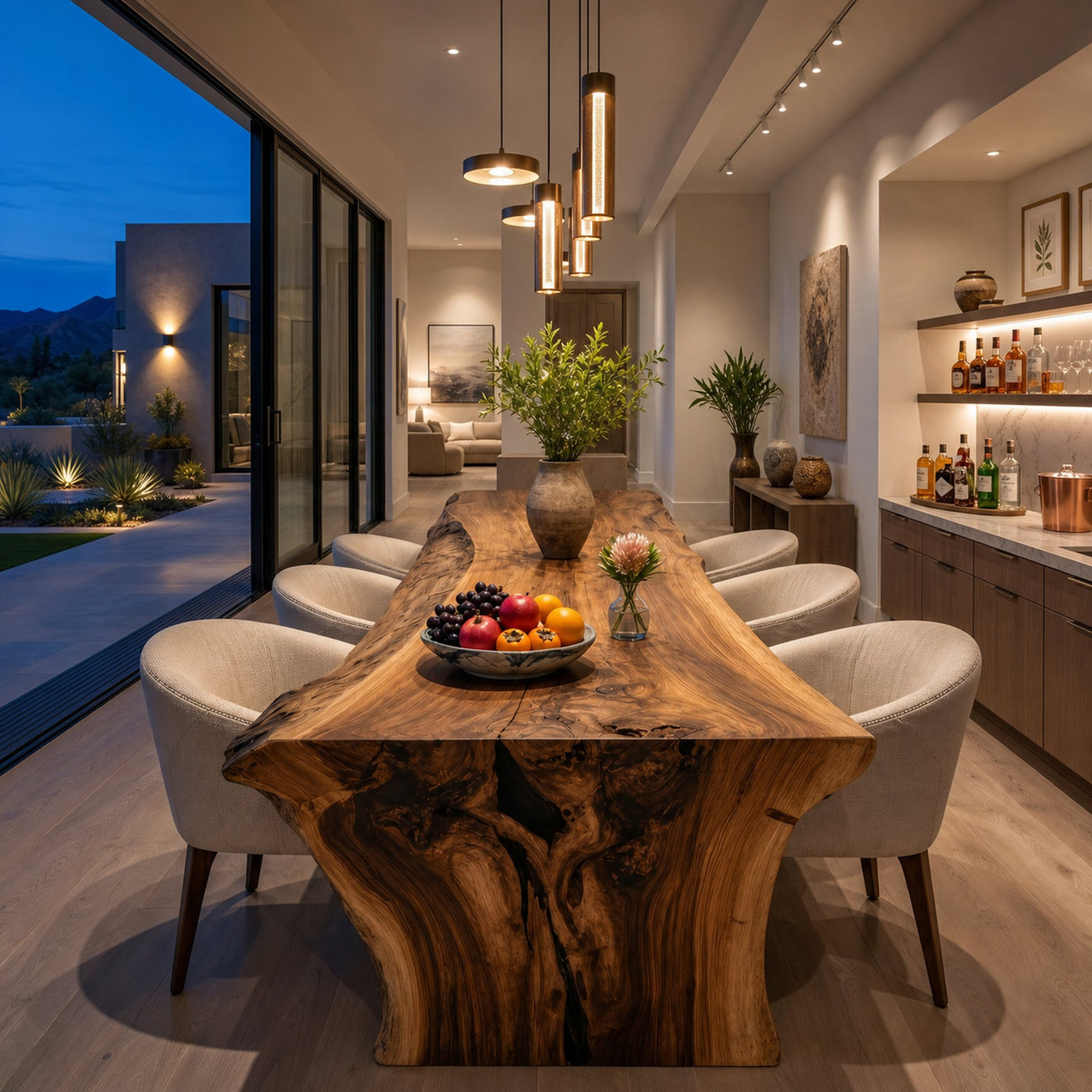 Modern Live Edge Dining Table For Dining Room - product view 6