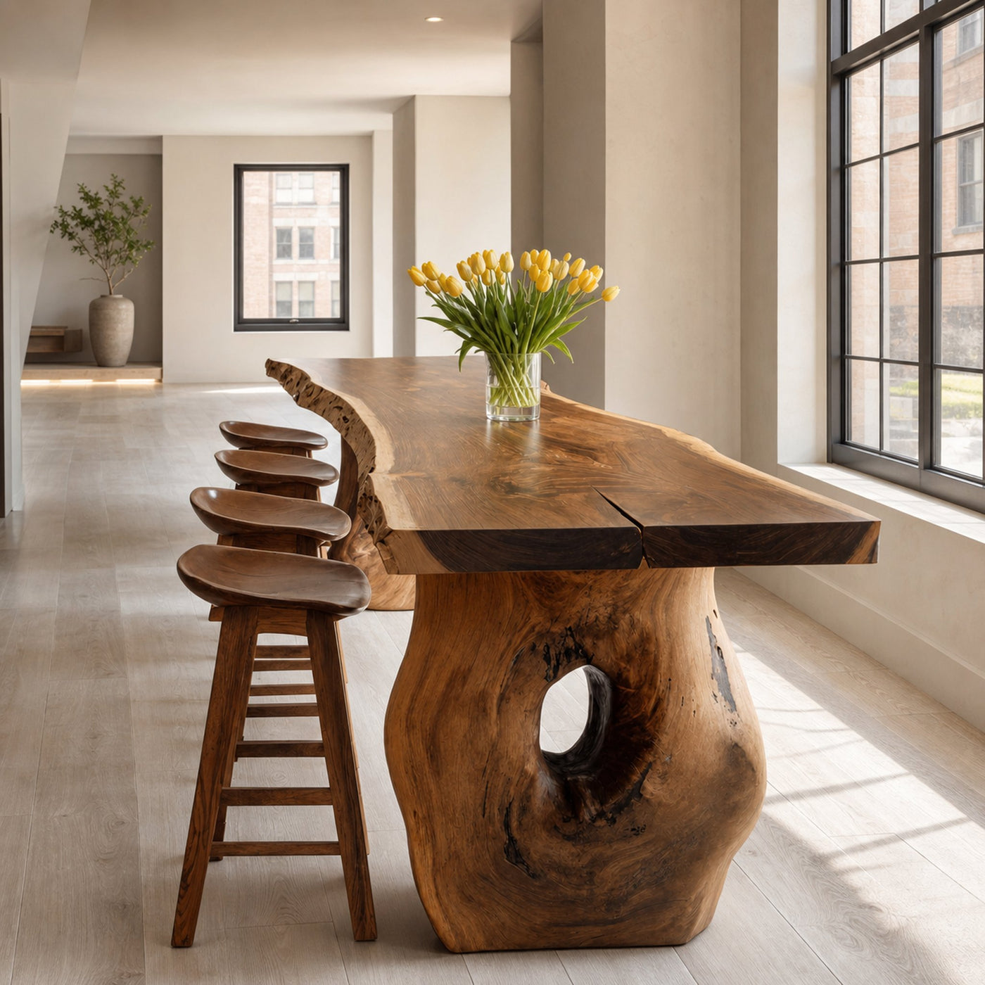 Modern Live Edge Dining Table For Dining Room