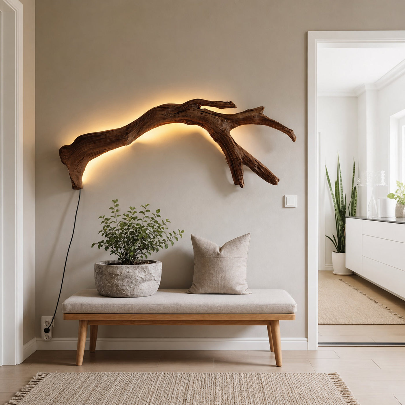 Modern Organic Branch LED Wall Lamp For Bedroom - product view 7