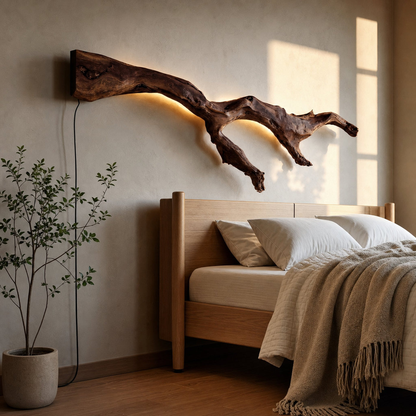 Modern Organic Wall Light Branch For Bedroom - product view 7