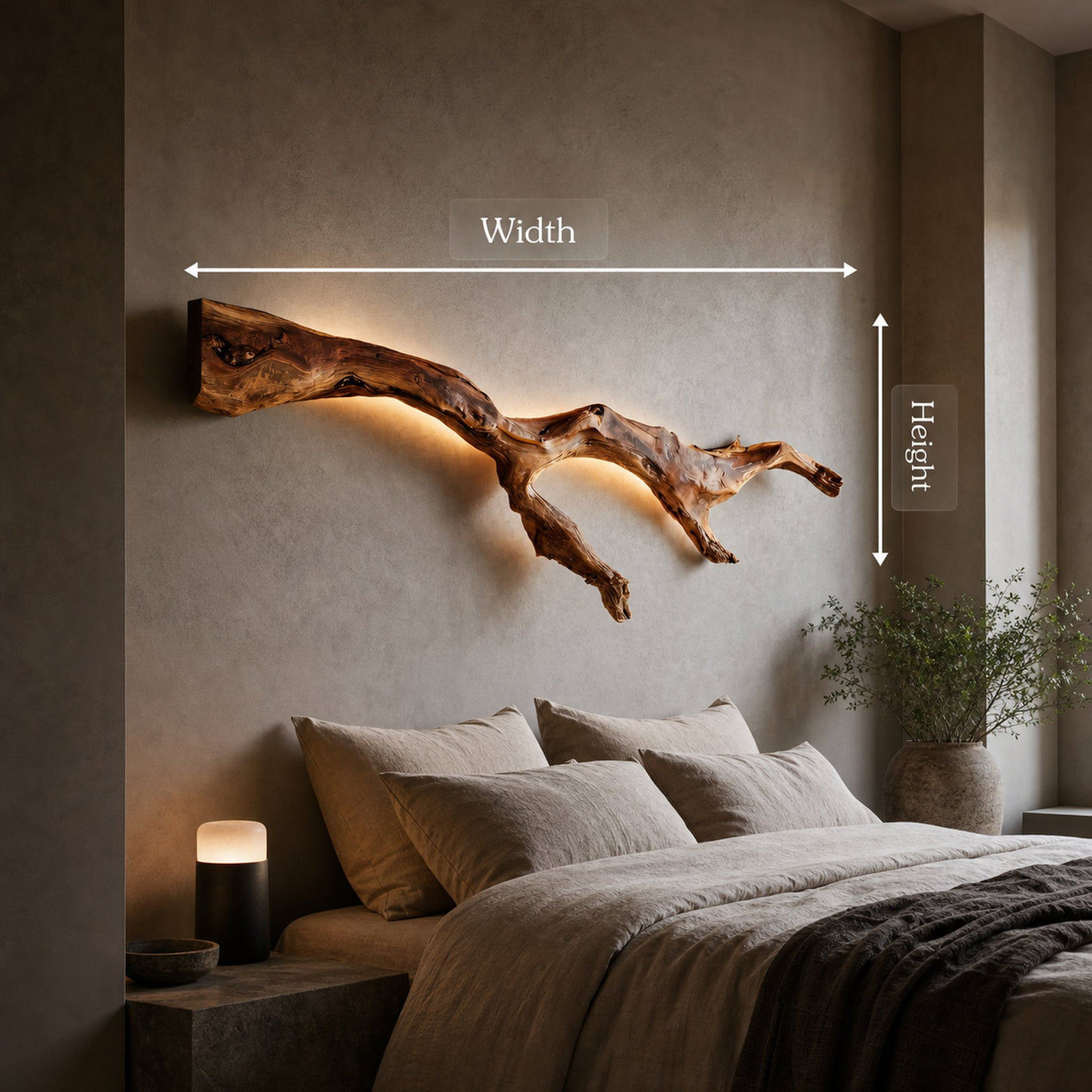 Modern Organic Wall Light Branch For Bedroom - product view 8