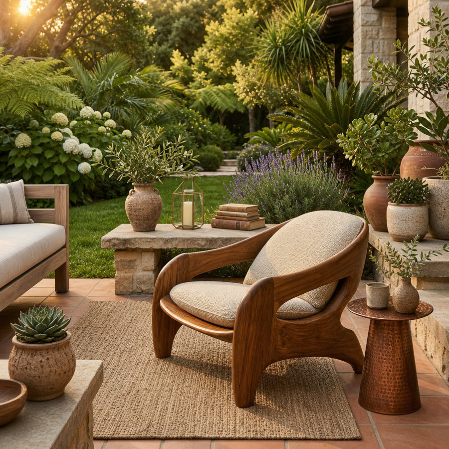 Modern Sculptural Accent Chair For Reading Corner