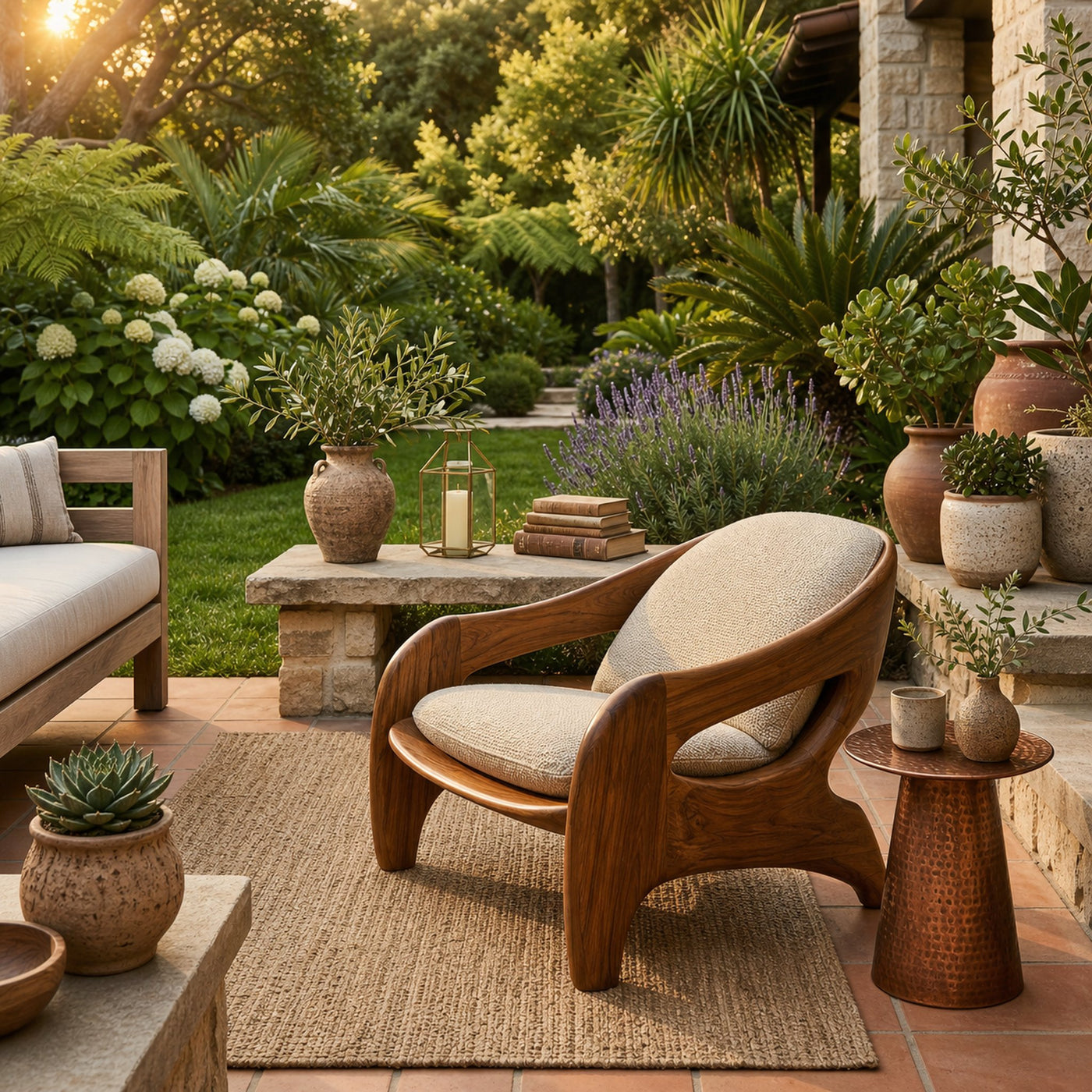 Modern Sculptural Accent Chair For Reading Corner