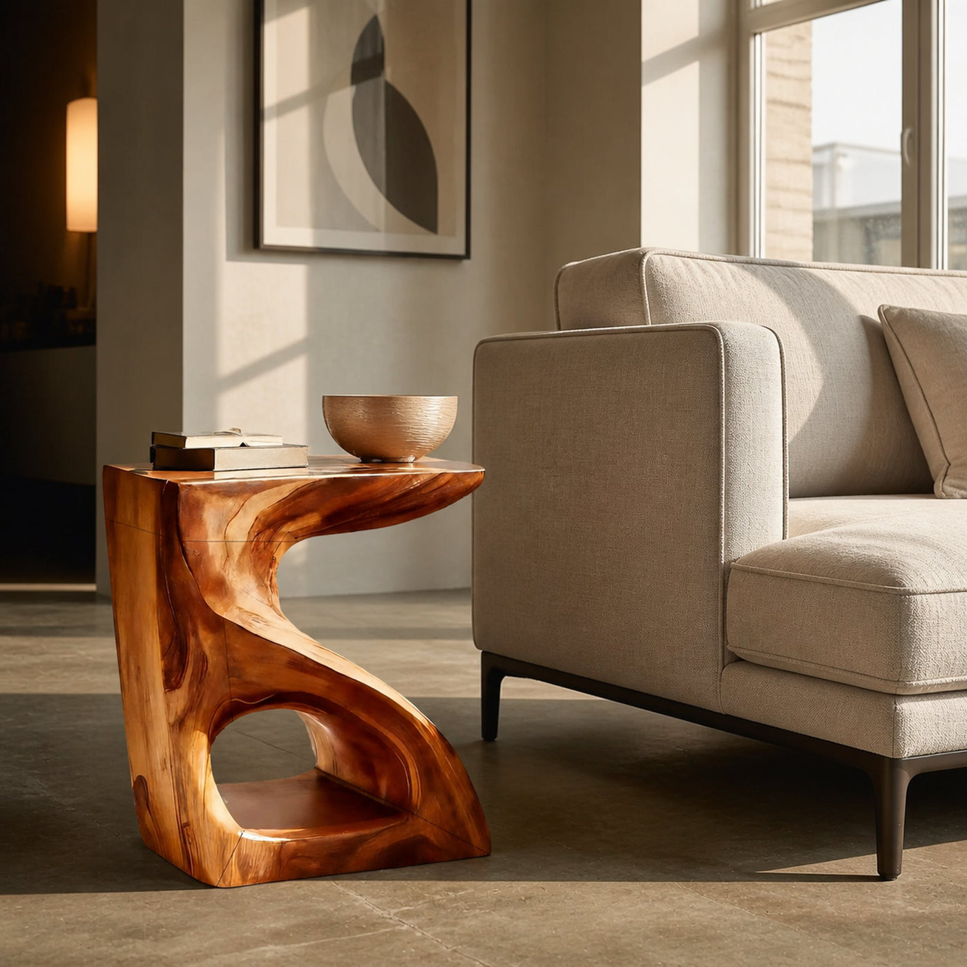 Modern Sculptural Side Table For Home Decor - product view 6