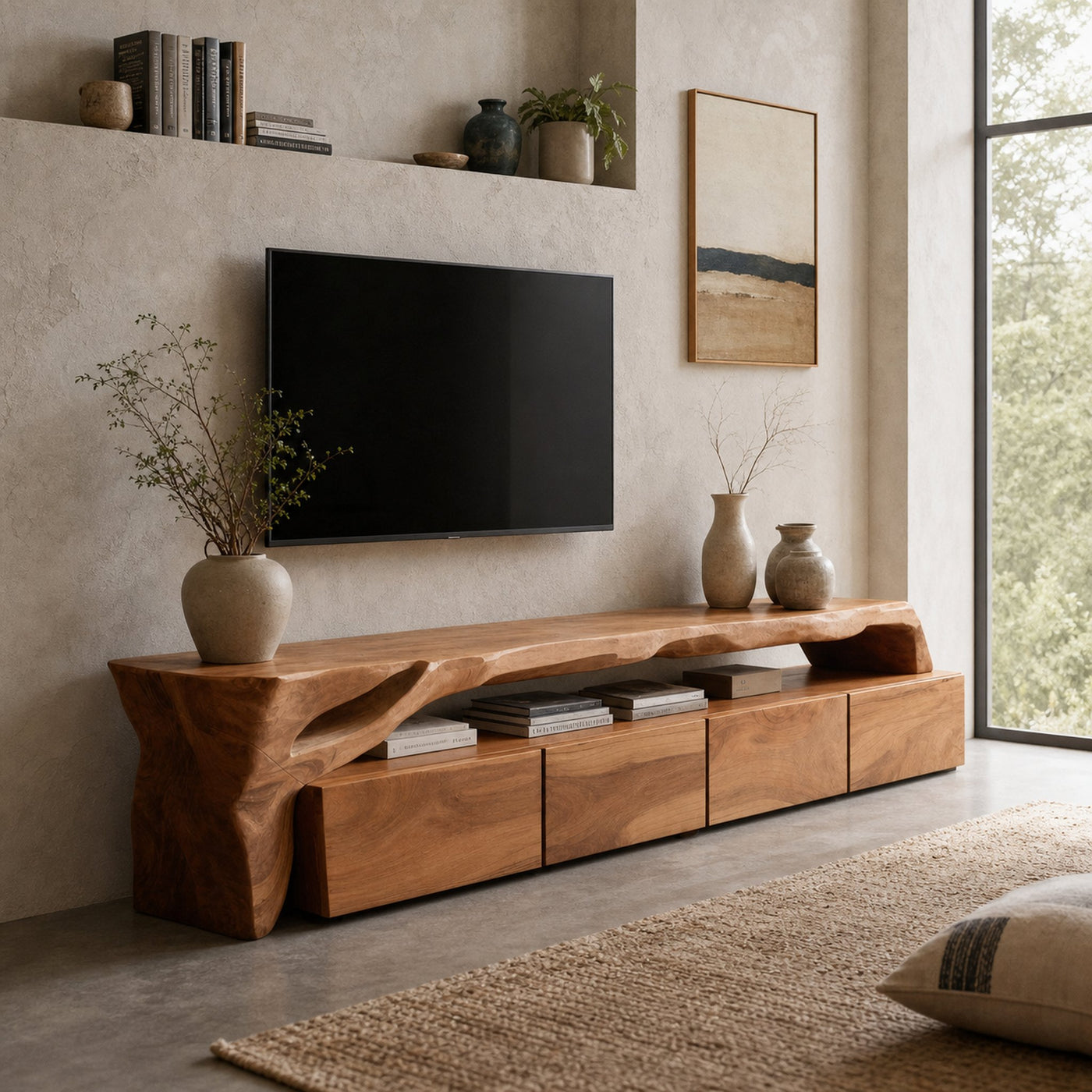 Modern TV Stand With Storage For Living Room