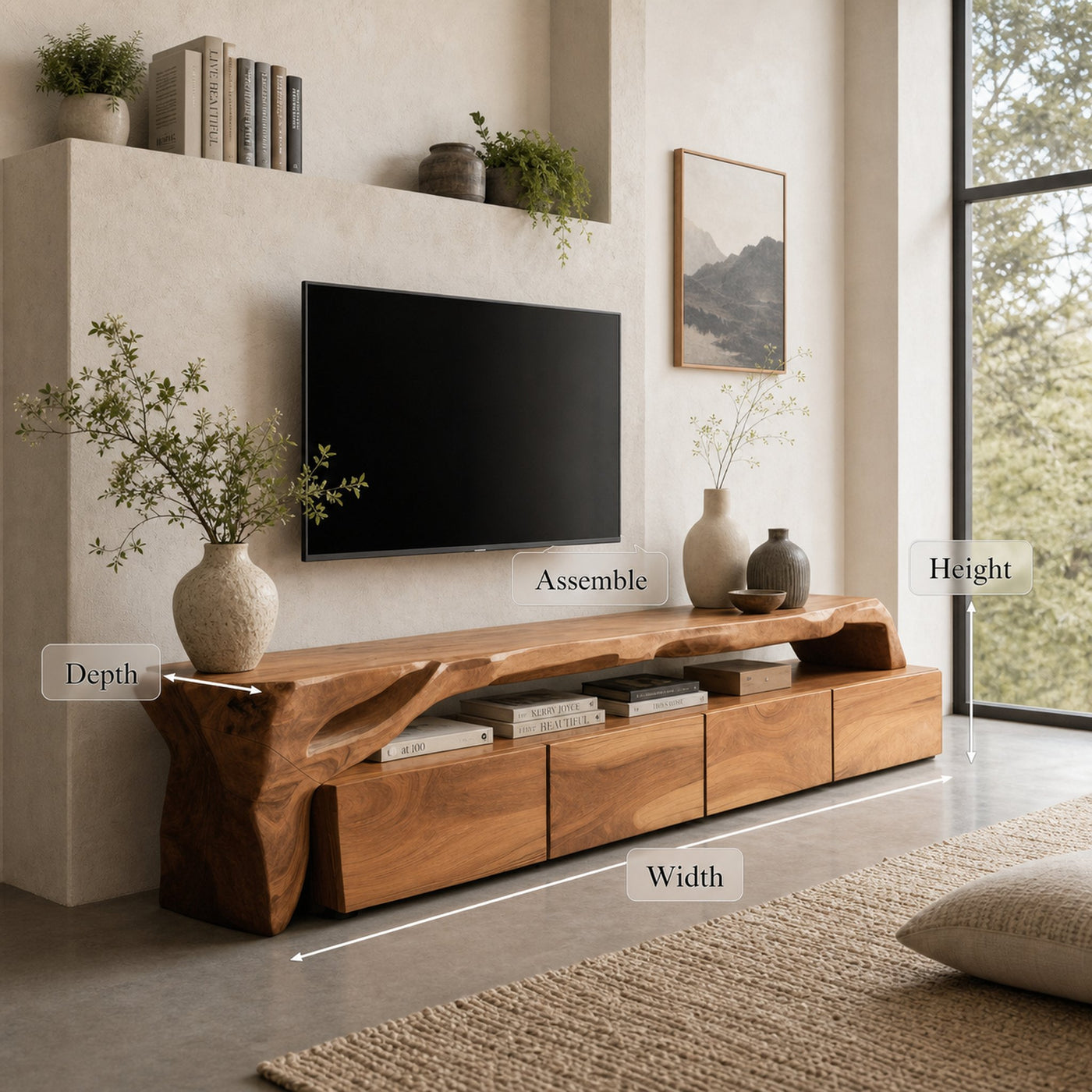Modern TV Stand With Storage For Living Room - product view 8