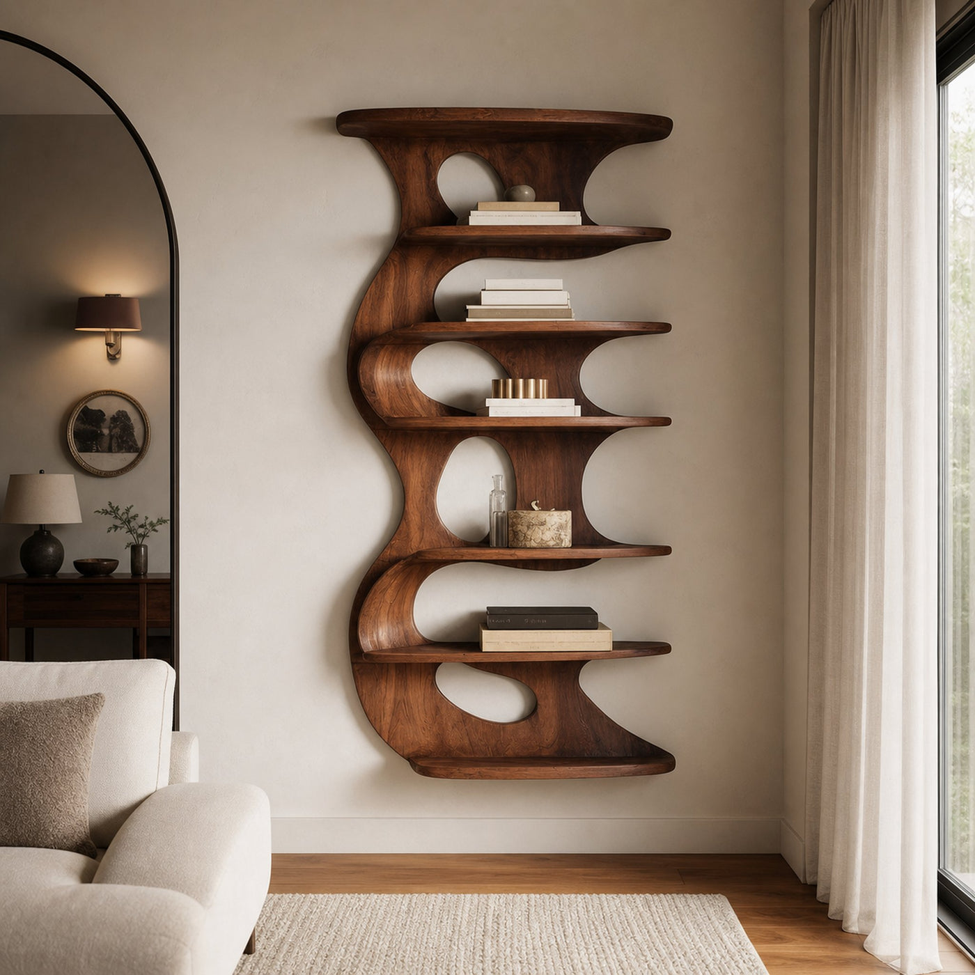 Modern Wall Mounted Bookshelf For Living Room