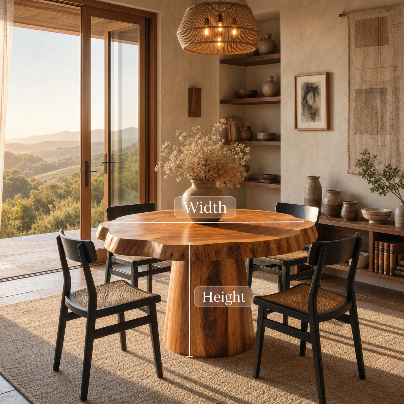 Round Pedestal Dining Table For Modern Kitchen Or Dining Room - product view 8