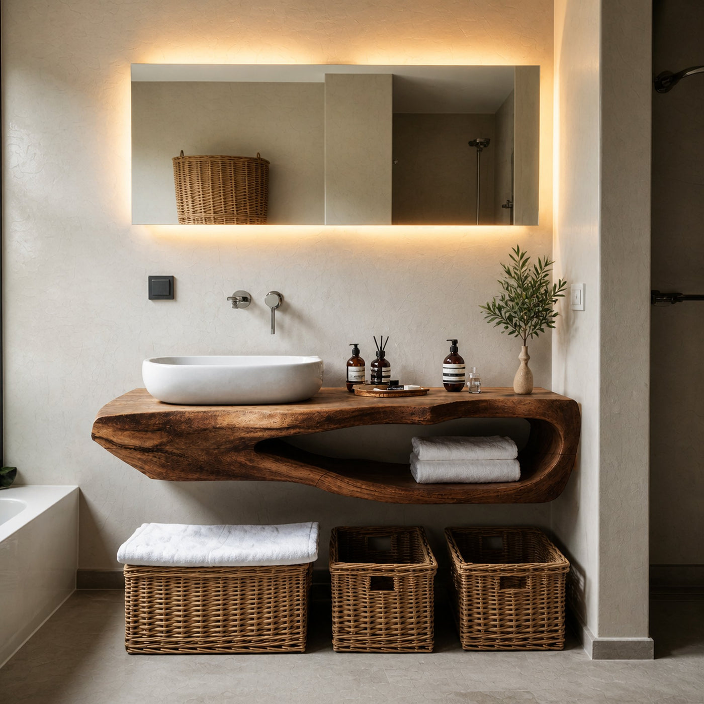 Rustic Bathroom Shelf For Industrial Bathroom Style - product view 6