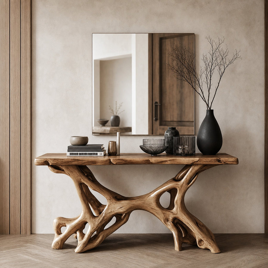 Rustic Console Table Handcrafted