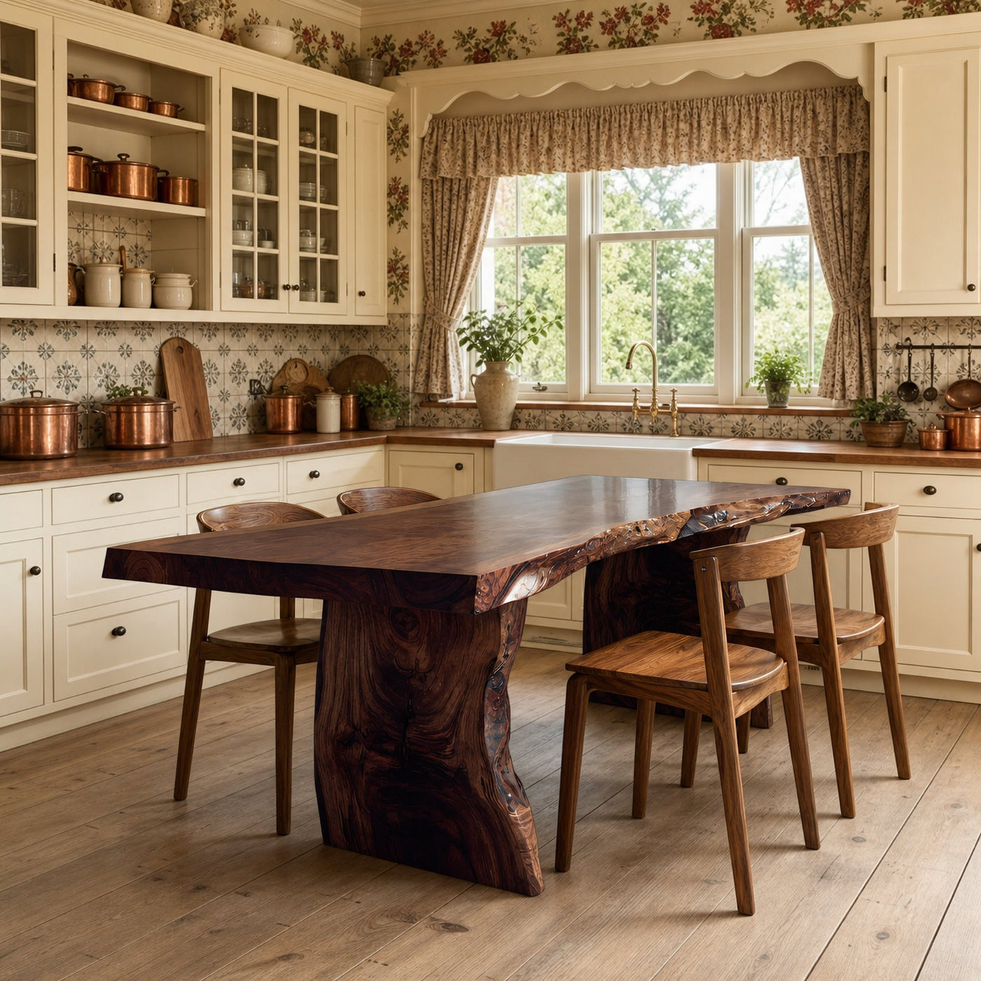 Rustic Live Edge Dining Table For Dining Area - product view 7