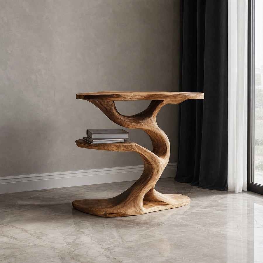 Rustic Tree End Table Living Room