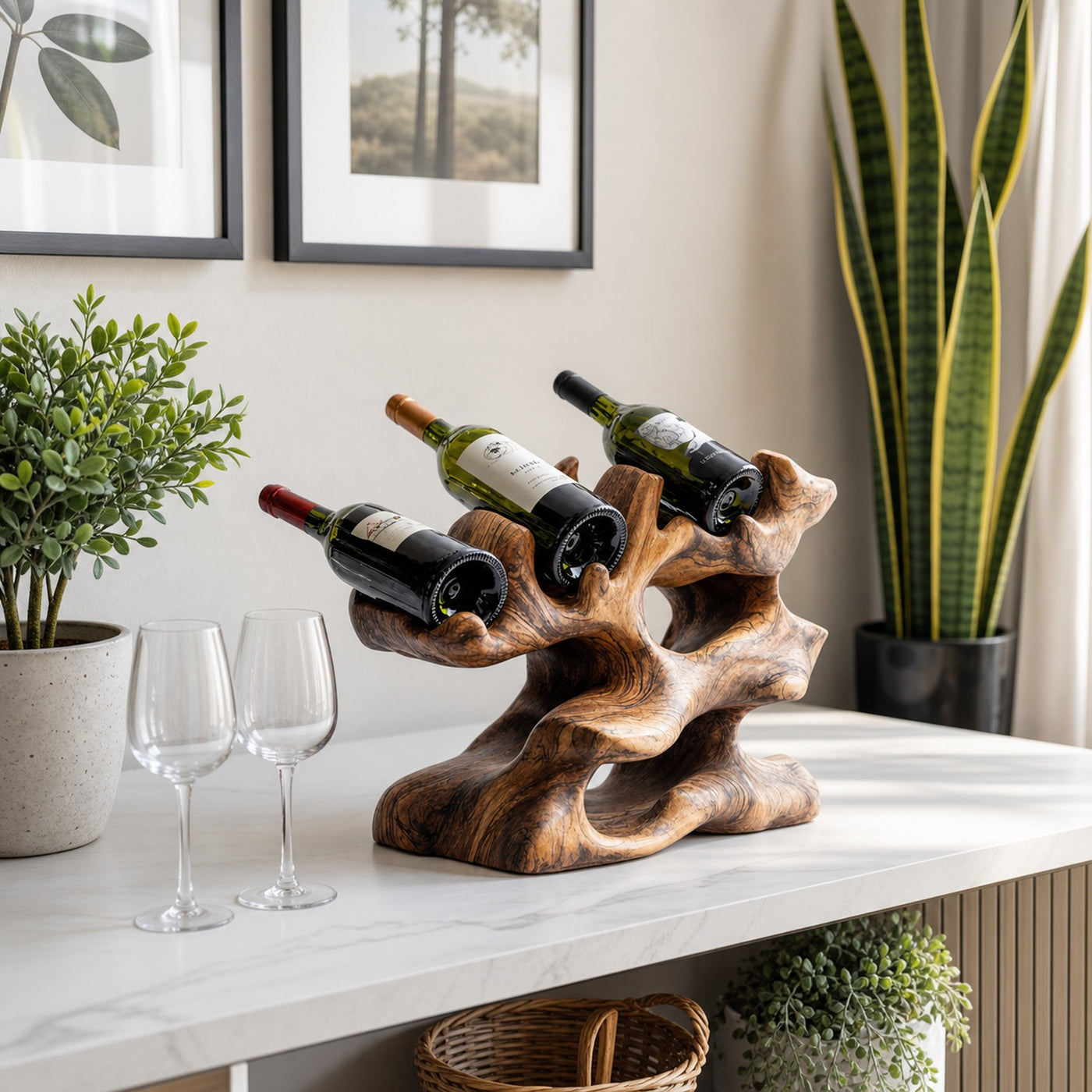 Rustic Wine Rack For Kitchen Island Rustic Feature - product view 6
