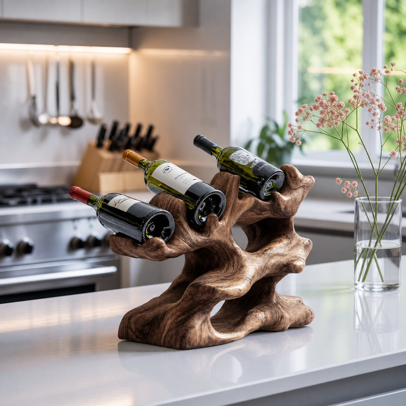 Rustic Wine Rack For Kitchen Island Rustic Feature - product view 7