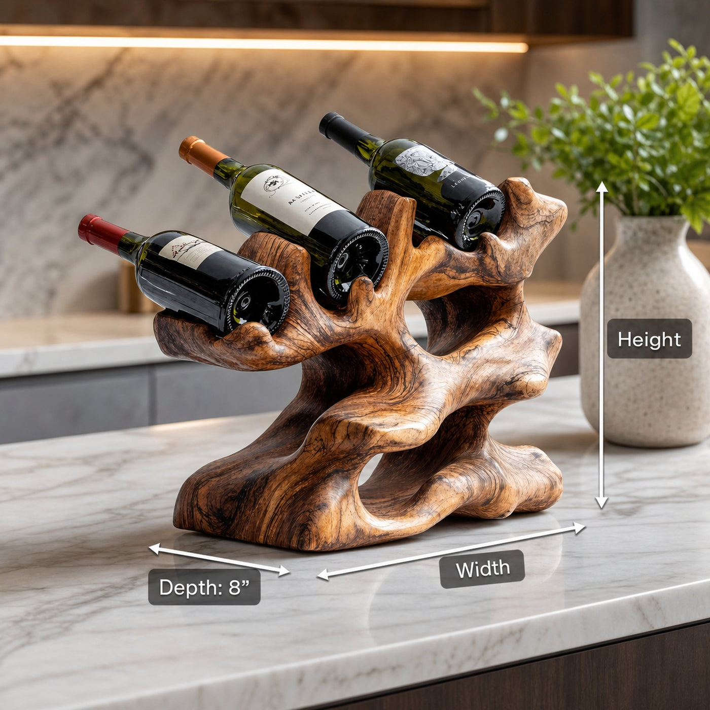 Rustic Wine Rack For Kitchen Island Rustic Feature - product view 8