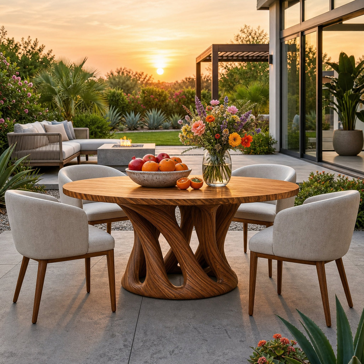 Sculptural Round Dining Table For Contemporary Interior - product view 6