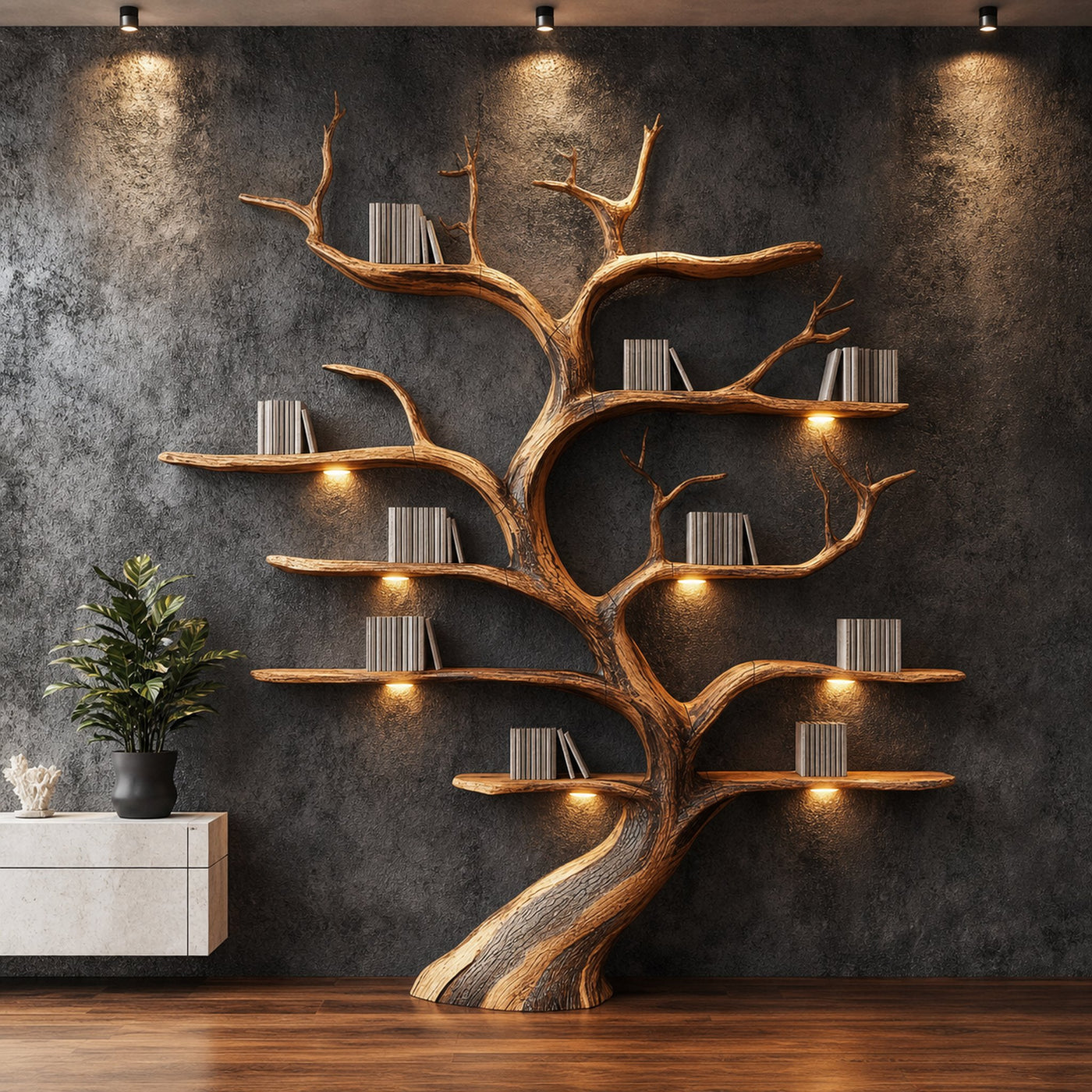 Tree Branch Shelf Driftwood Solid Wood Rustic Art Gift