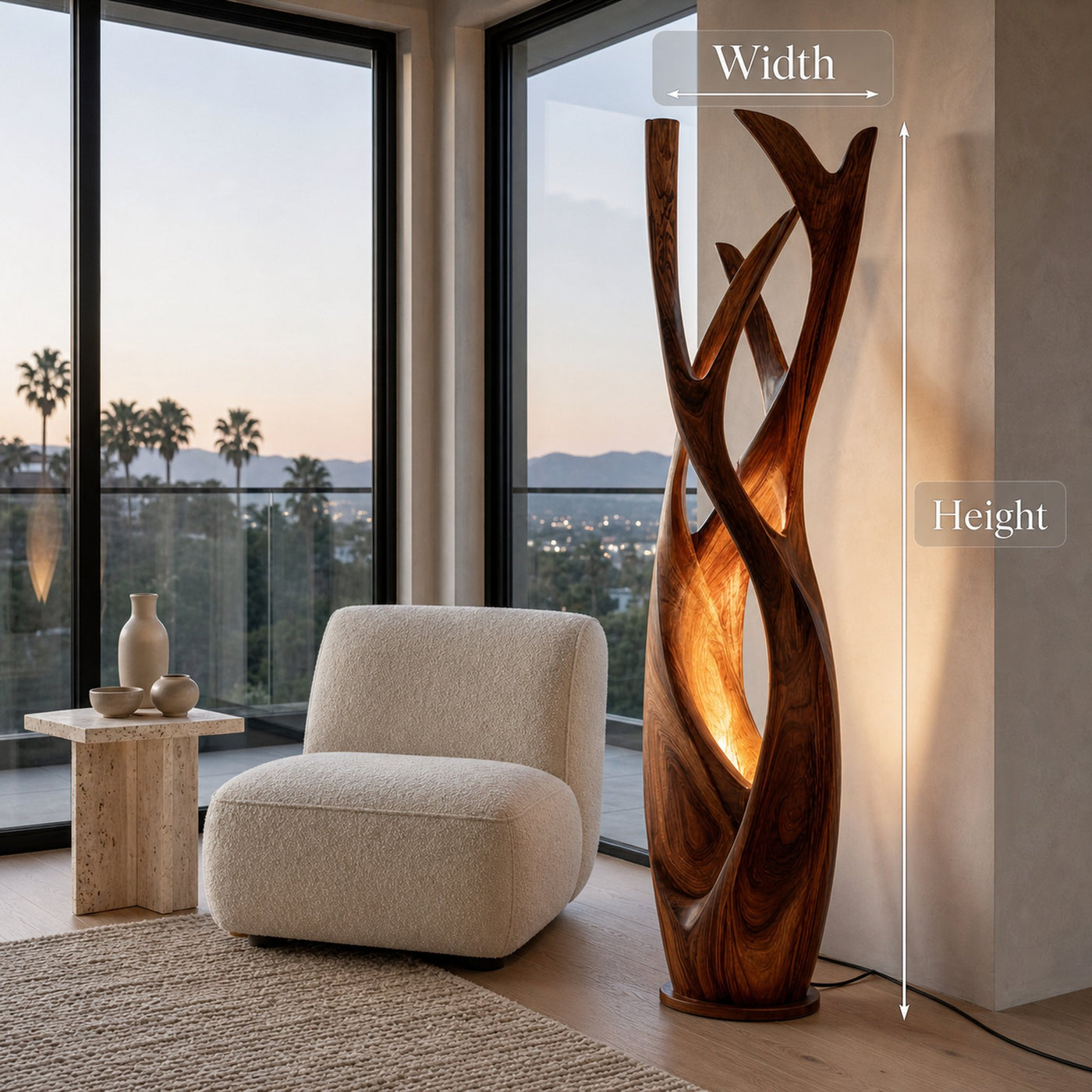 Wooden Floor Lamp For Contemporary Apartment - product view 8