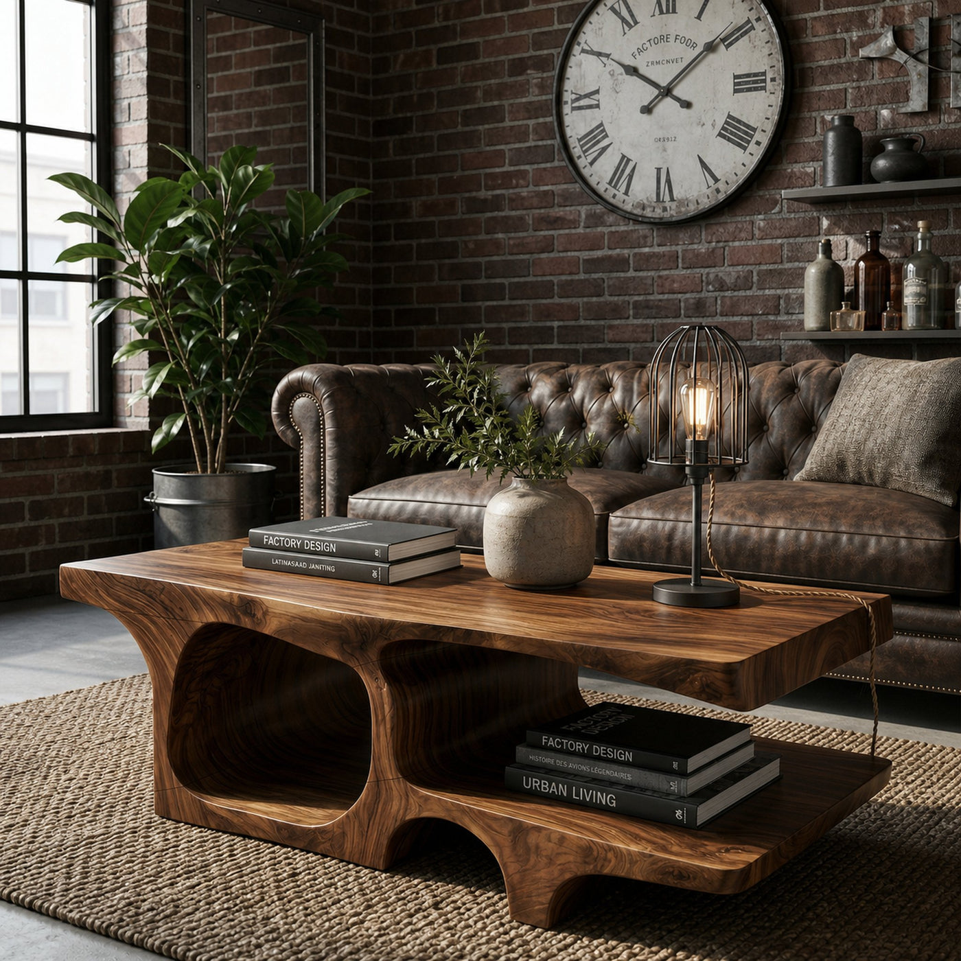 Coastal Wood Coffee Table For Beach House - product view 7