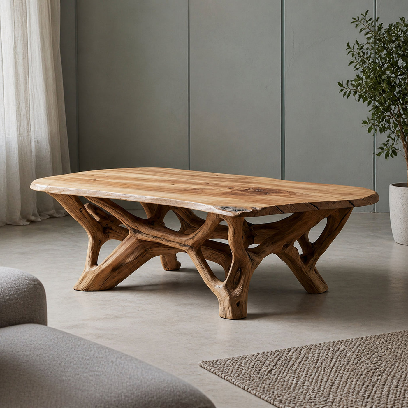 Coffee Table Solid Wood Scandinavian Minimalist Gift