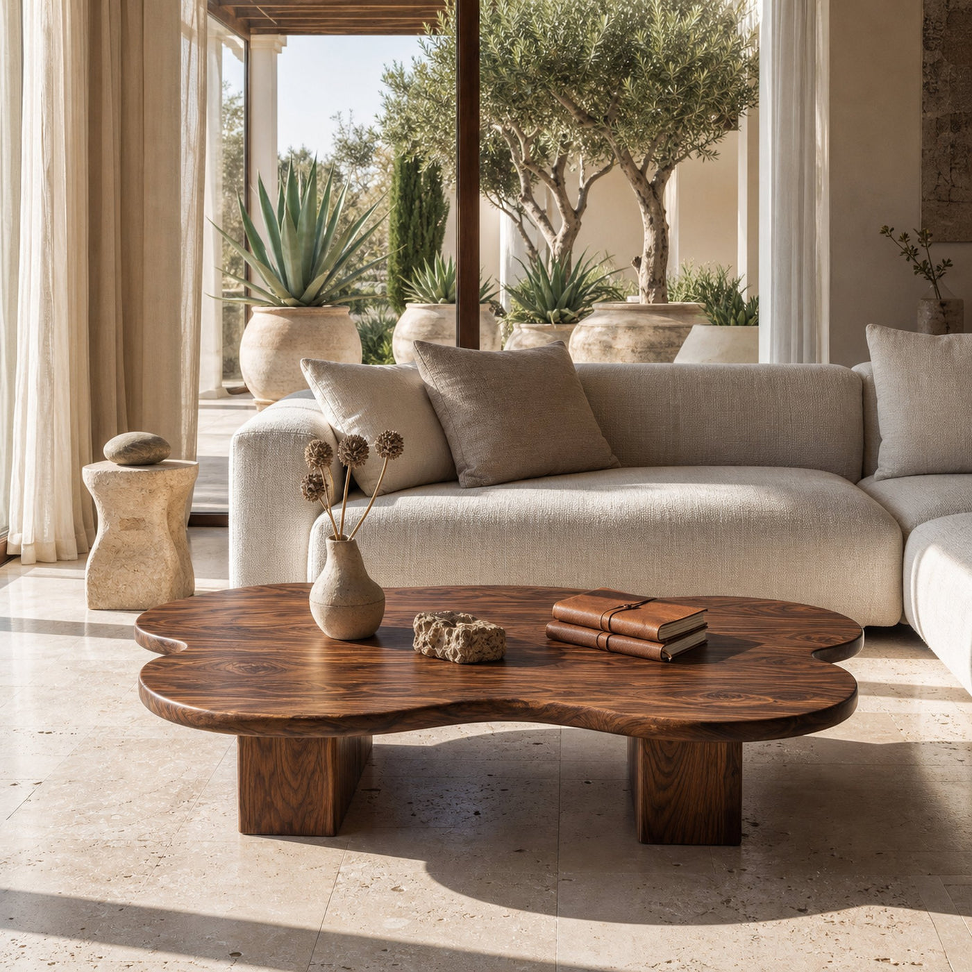 Contemporary Cloud Shape Coffee Table For Living Room Decor - product view 6