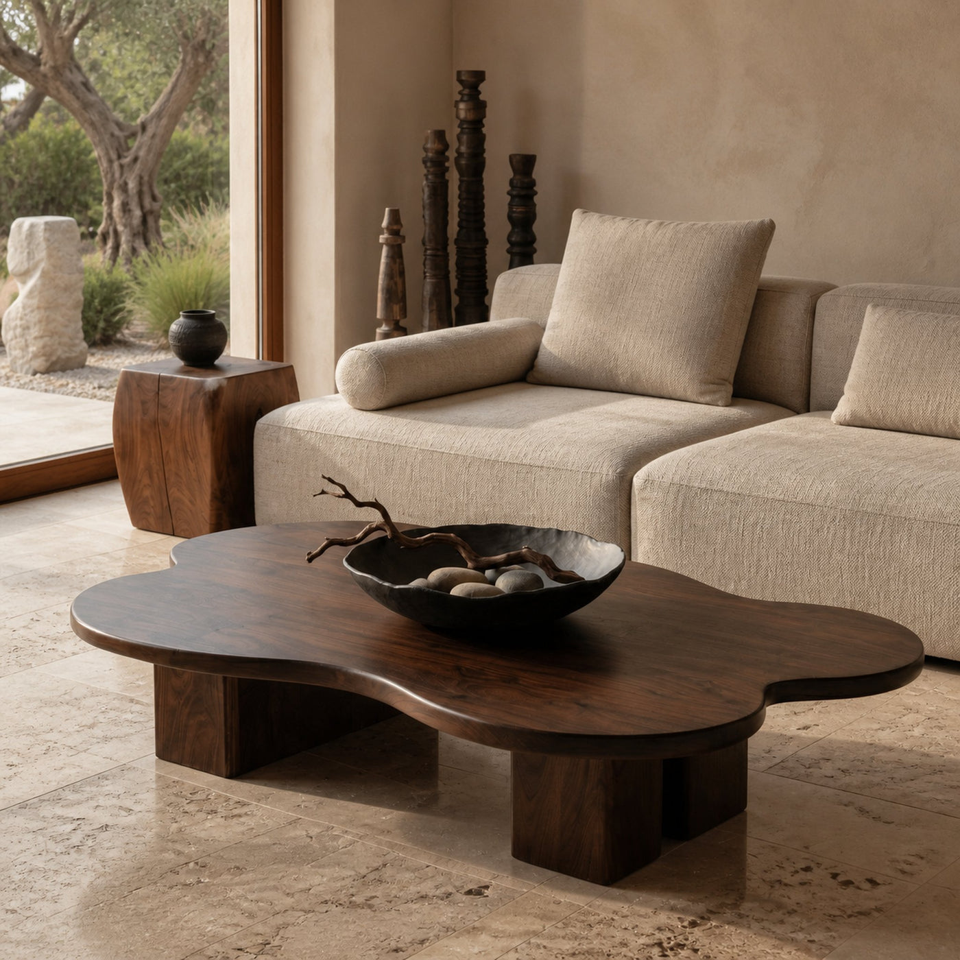 Contemporary Cloud Shape Coffee Table For Living Room Decor - product view 7