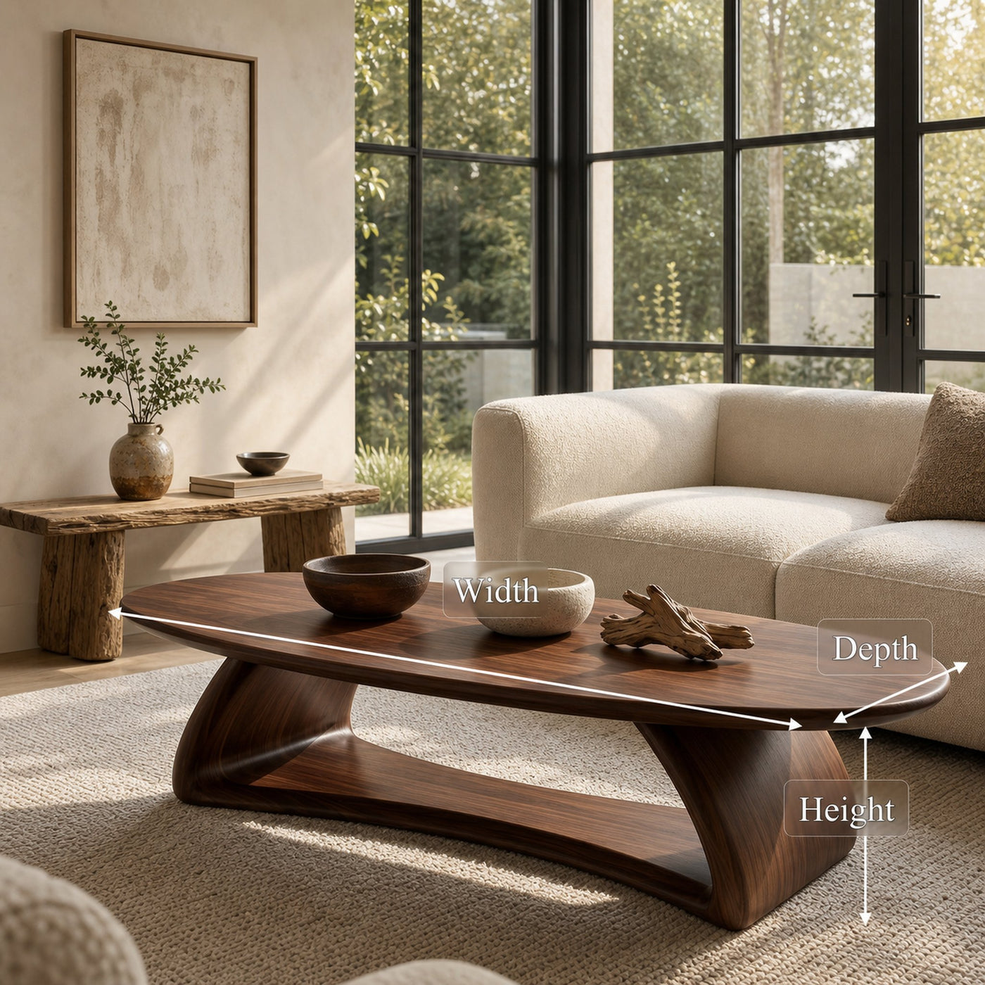 Contemporary Coffee Table With Artistic Sculptural Form For Living Room - product view 8