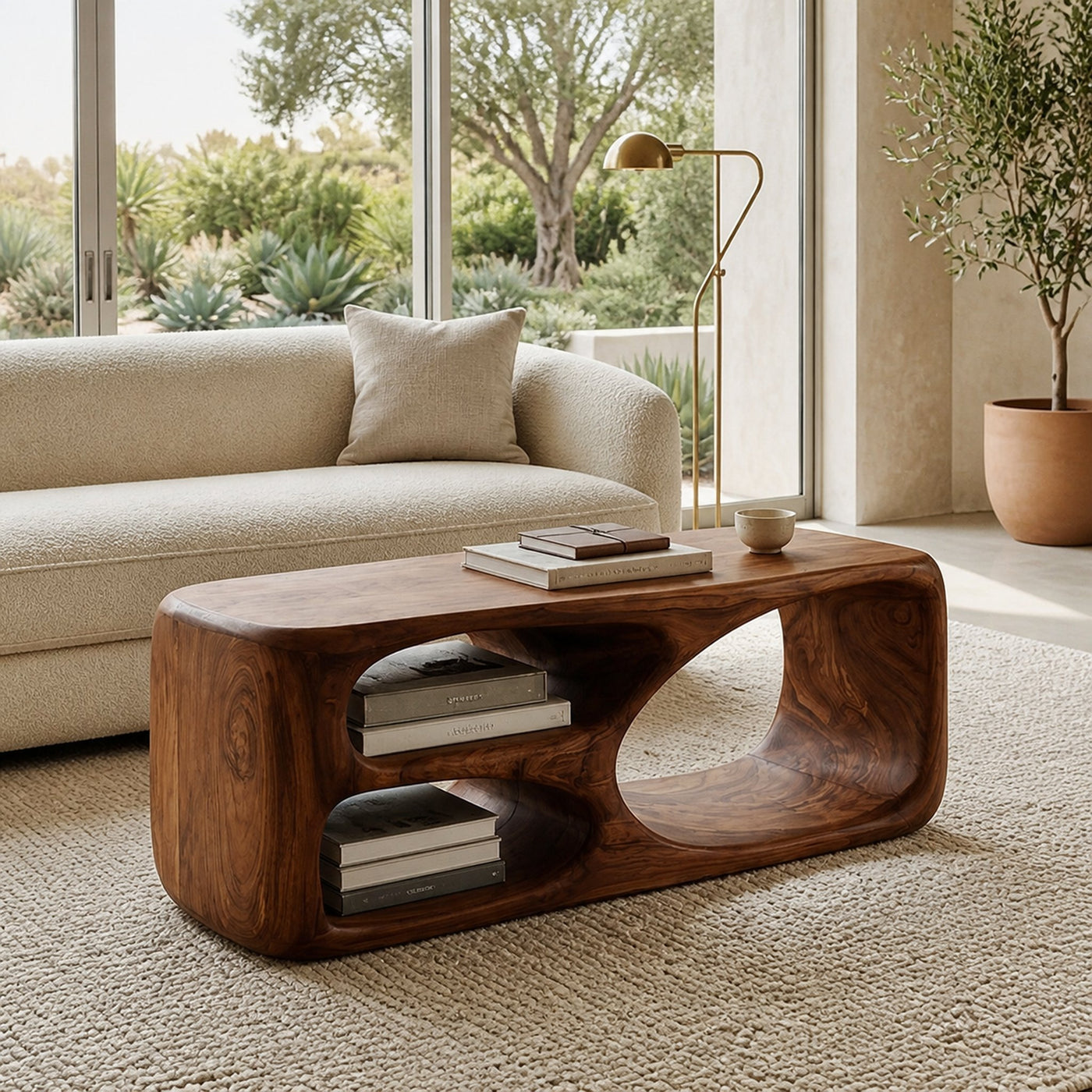 Contemporary Coffee Table With Built In Storage For Living Room - product view 6