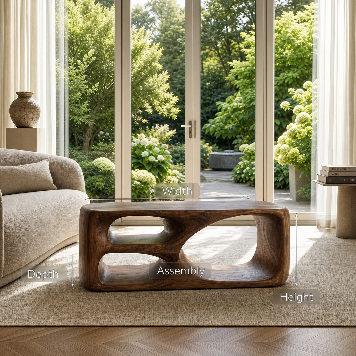 Contemporary Coffee Table With Built In Storage For Living Room - product view 8