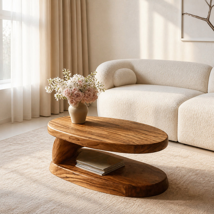 Contemporary Handcrafted Coffee Table For Living Room