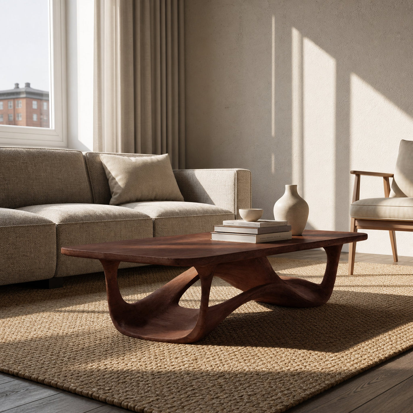 Contemporary Sculptural Coffee Table For Living Room - product view 7