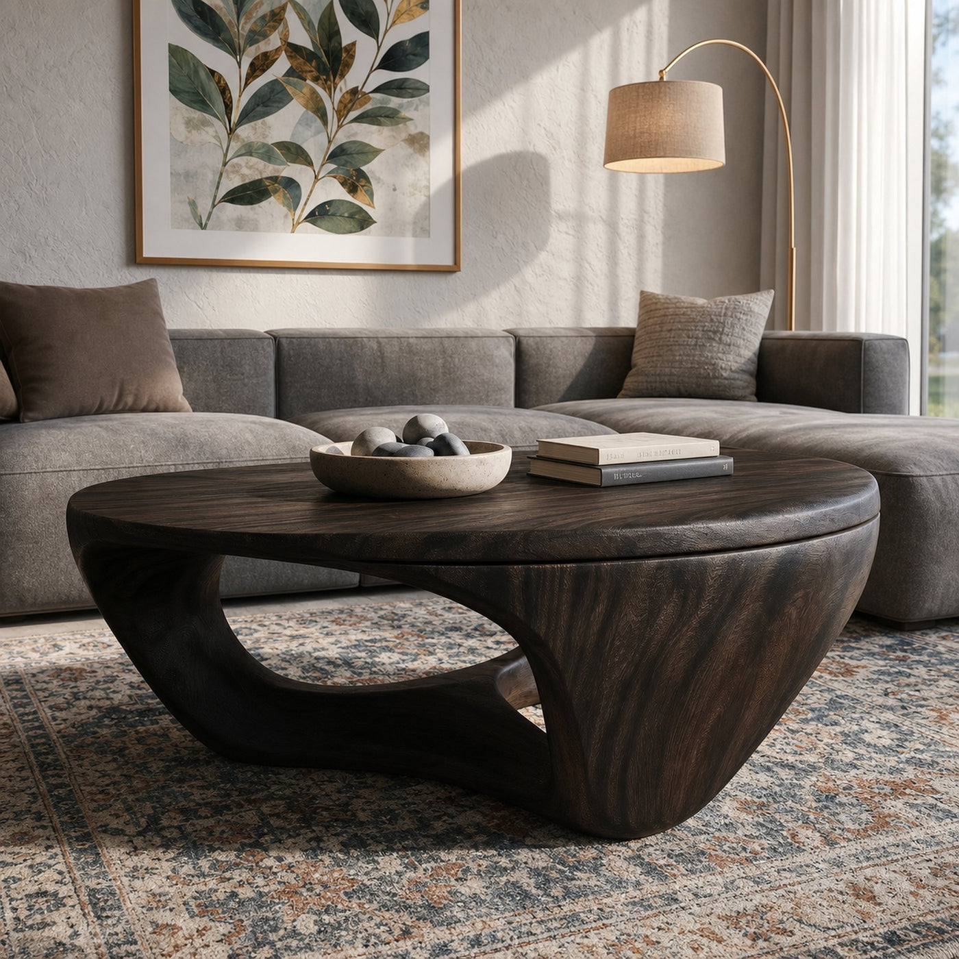 Contemporary Sculptural Coffee Table For Living Room And Lounge