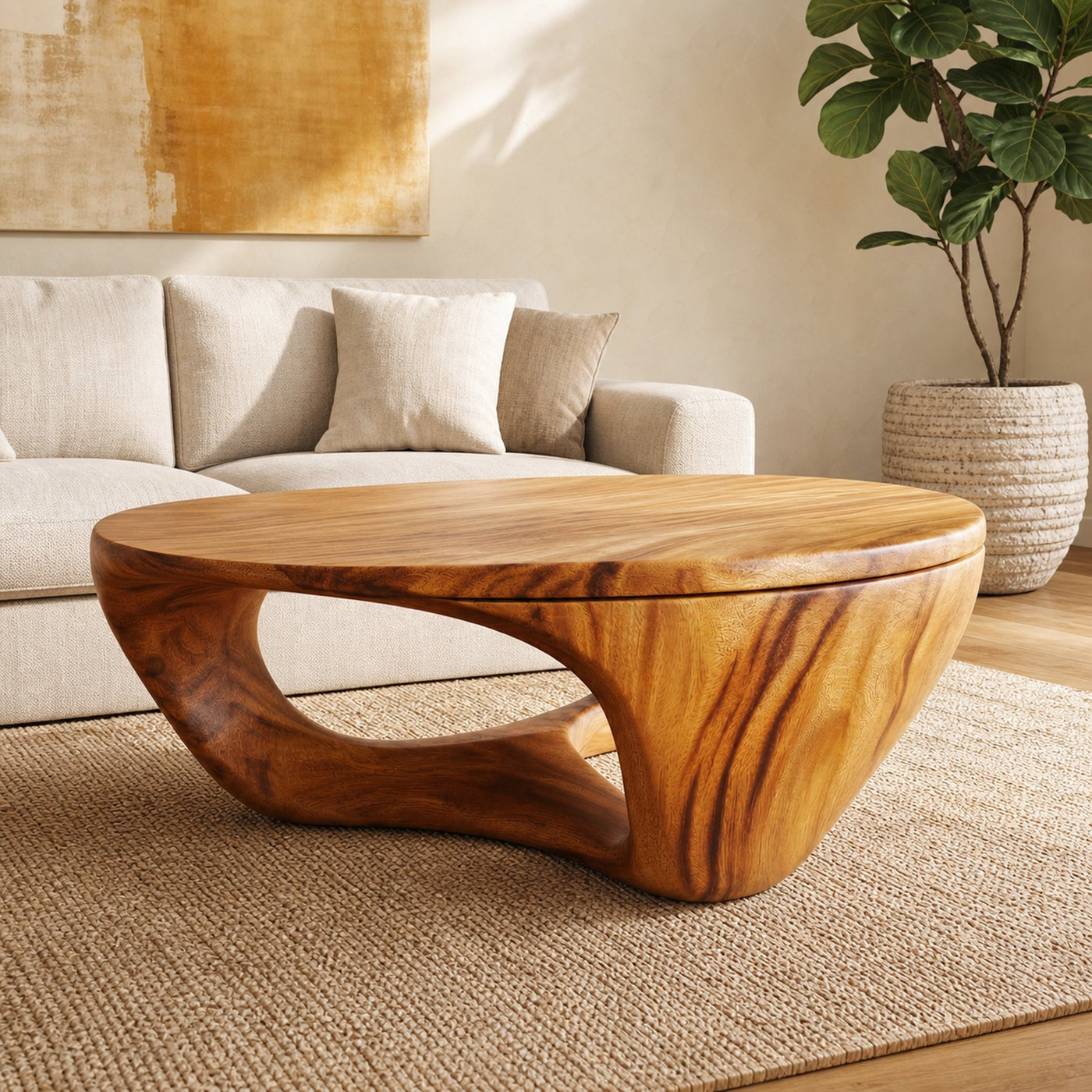 Contemporary Sculptural Coffee Table For Living Room And Lounge - product view 6