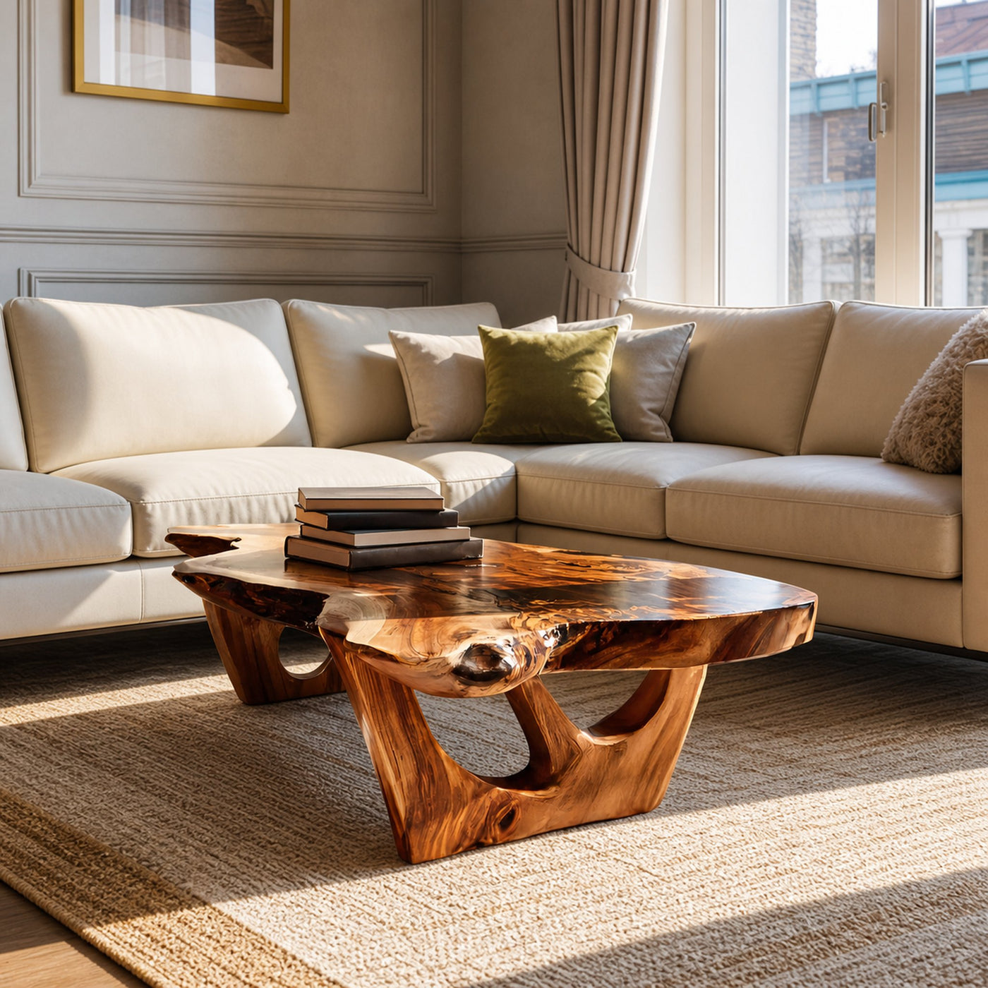 Contemporary Sculptural Coffee Table For Modern Living Room - product view 6