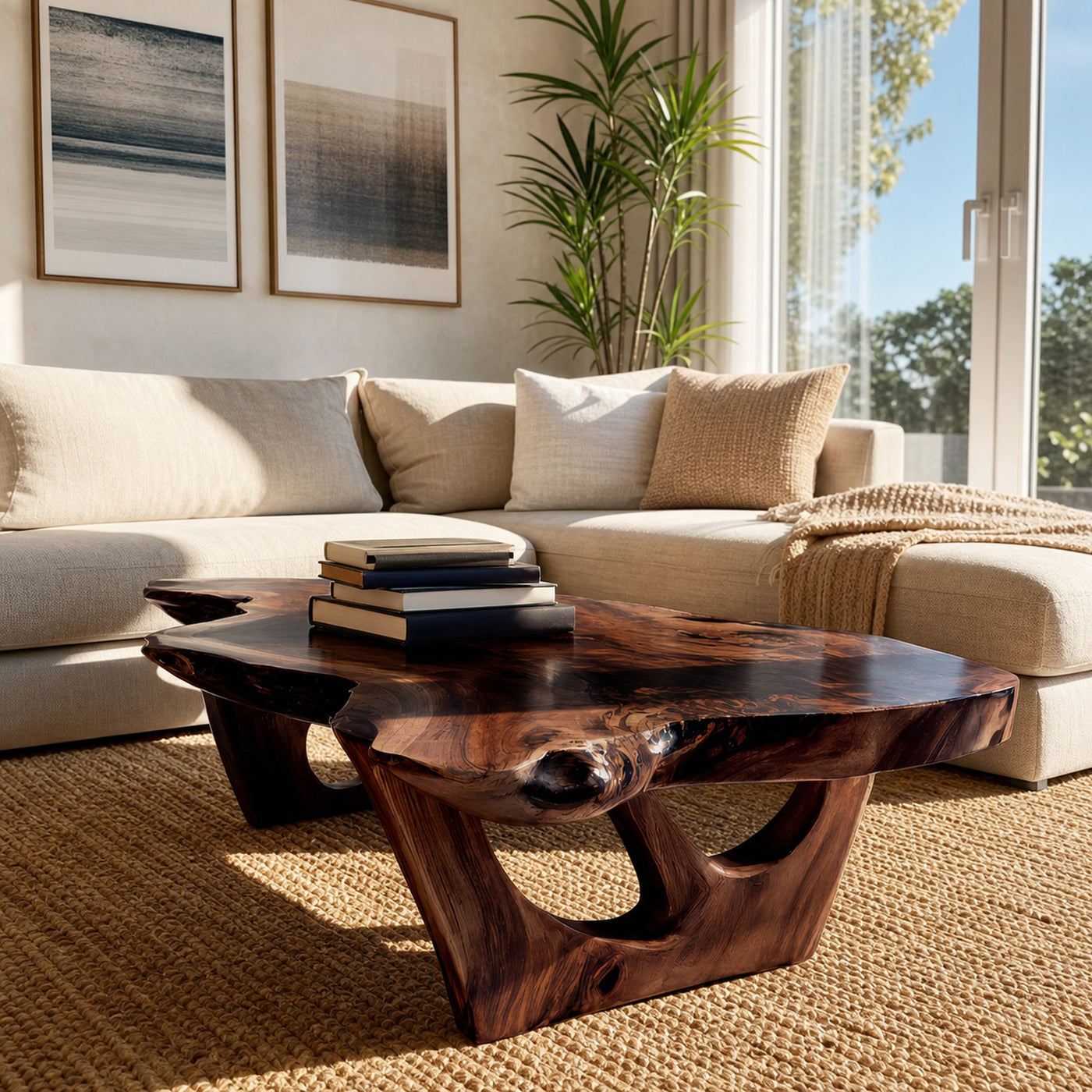 Contemporary Sculptural Coffee Table For Modern Living Room - product view 7