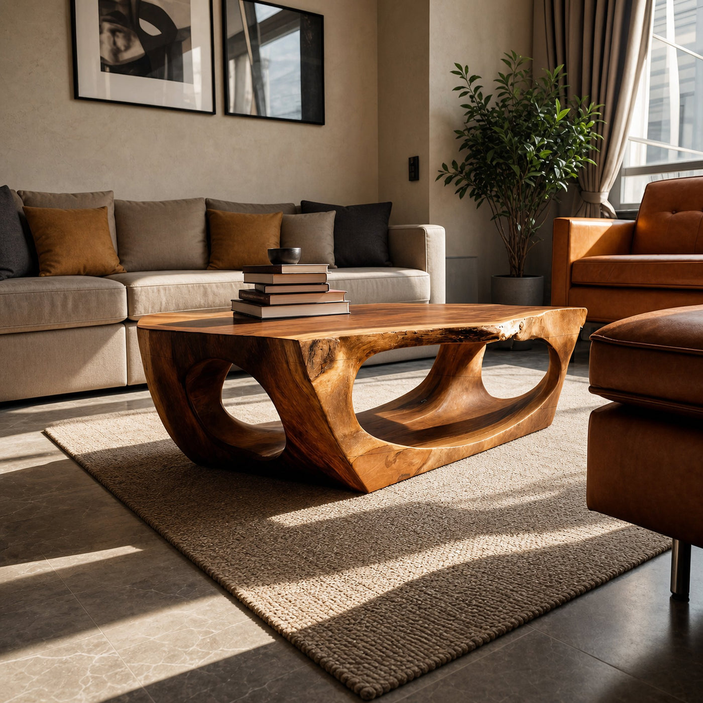 Contemporary Sculpture Coffee Table For Modern Home