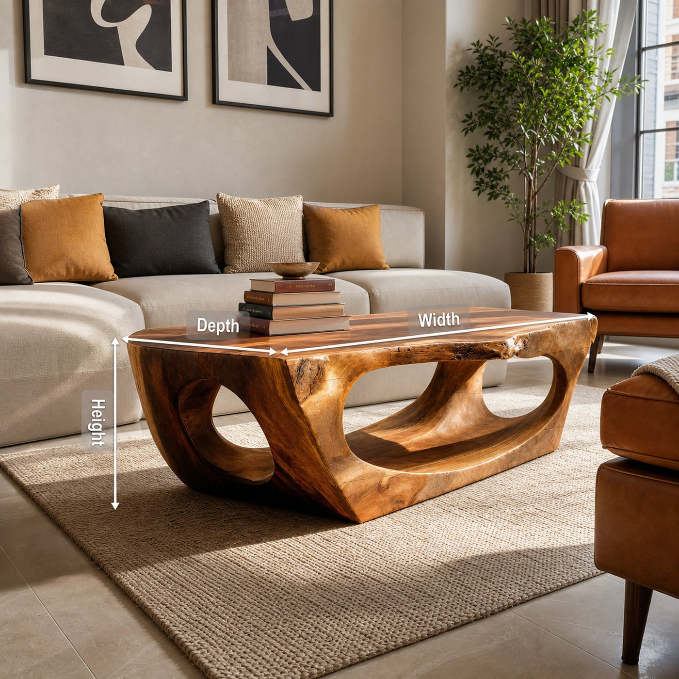 Contemporary Sculpture Coffee Table For Modern Home - product view 8