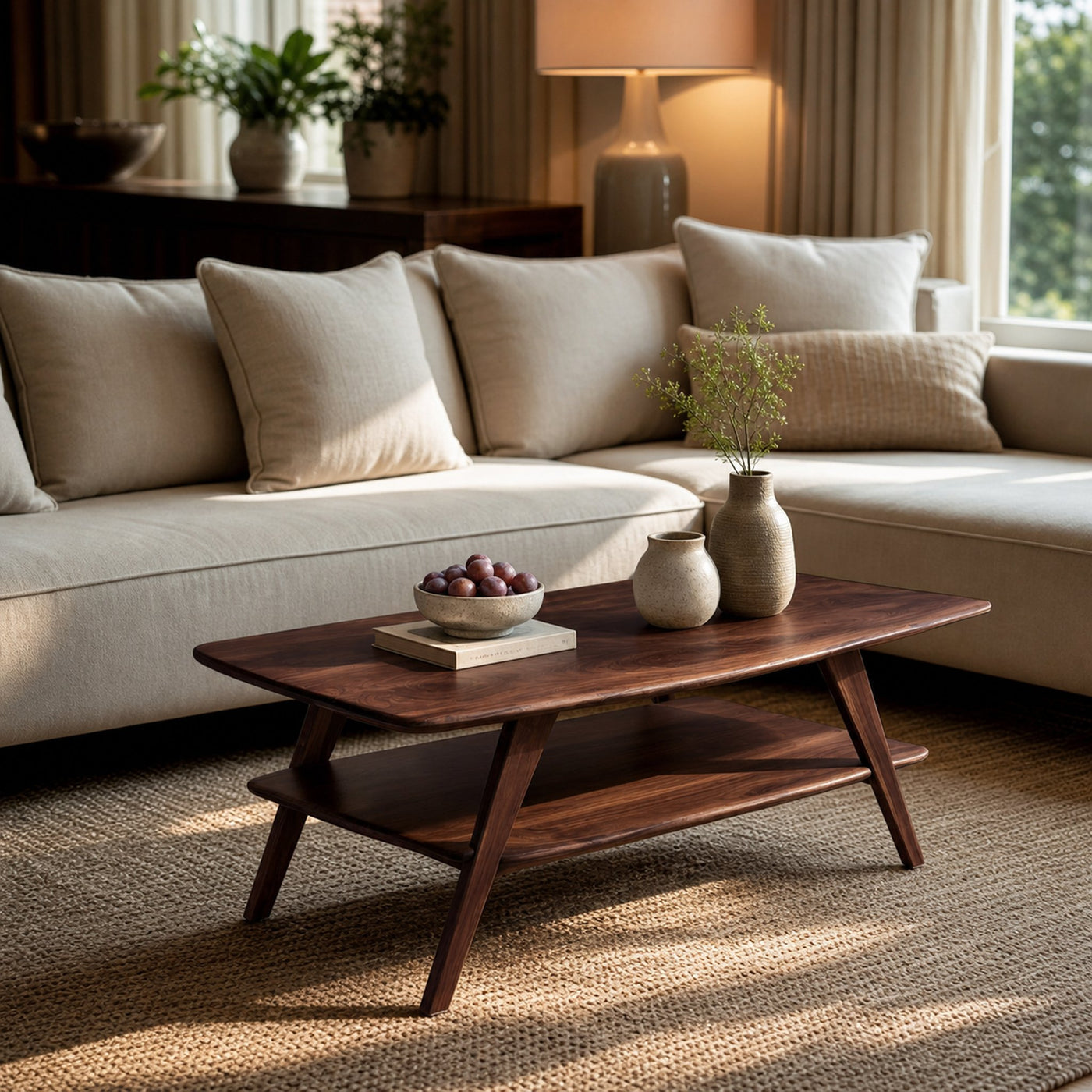 Elegant Rustic Coffee Table With Storage For Living Decor - product view 7