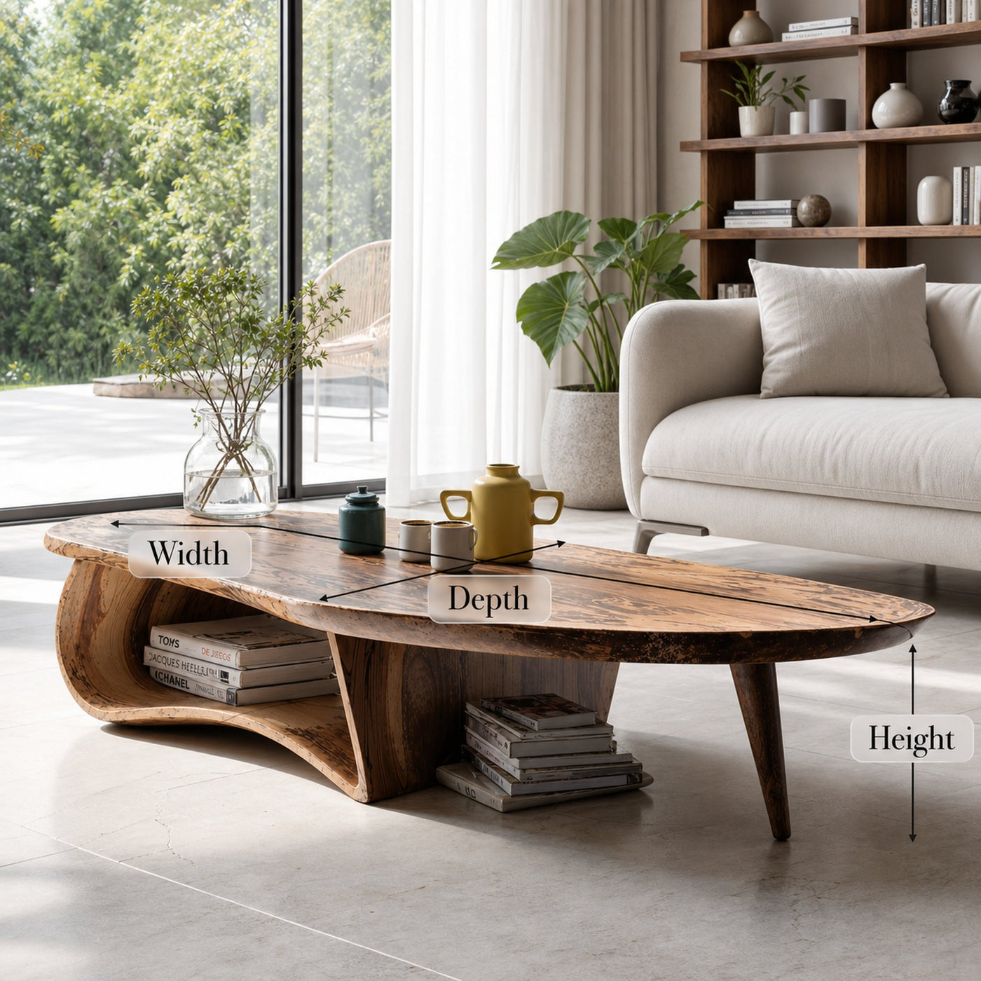 Farmhouse Coffee Table For Rustic Living Room Decor - product view 6