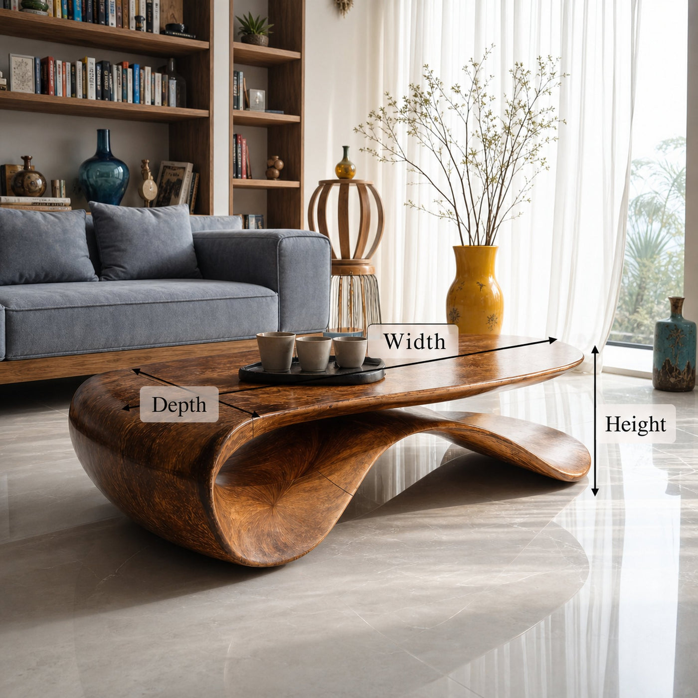 Farmhouse Coffee Table For Traditional Room Design - product view 6